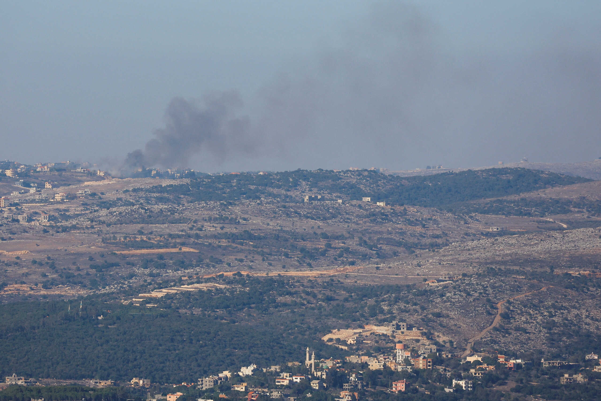 Smoke rises over a part of Lebanon, as seen from Israel's border with the country, in northern Israel, November 5, 2023 REUTERS