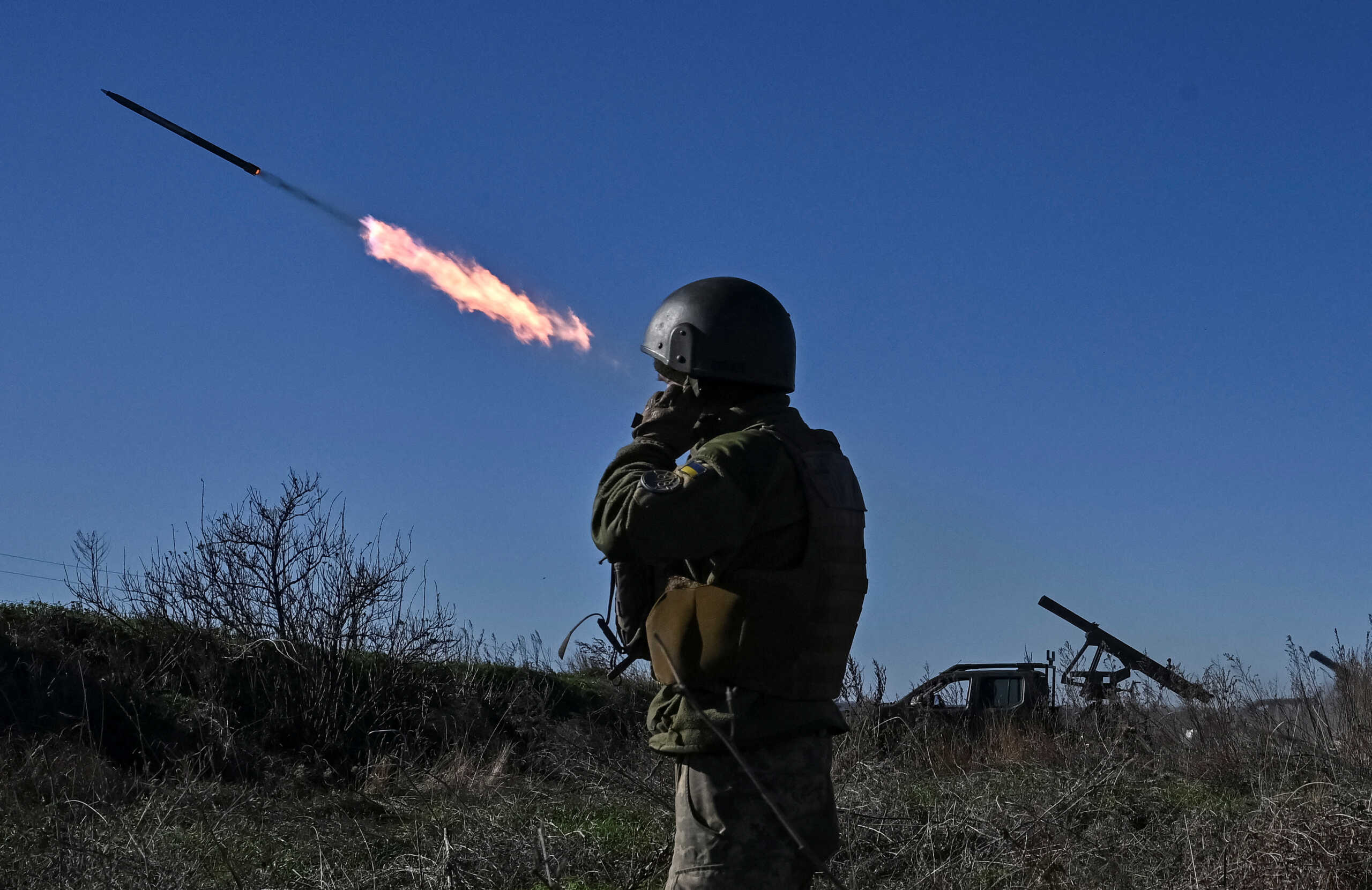 Ukrainian servicemen fire a Partyzan small multiple rocket launch system toward Russian troops near a front line, amid Russia's attack on Ukraine, in Zaporizhzhia region, Ukraine November 7, 2023. REUTERS