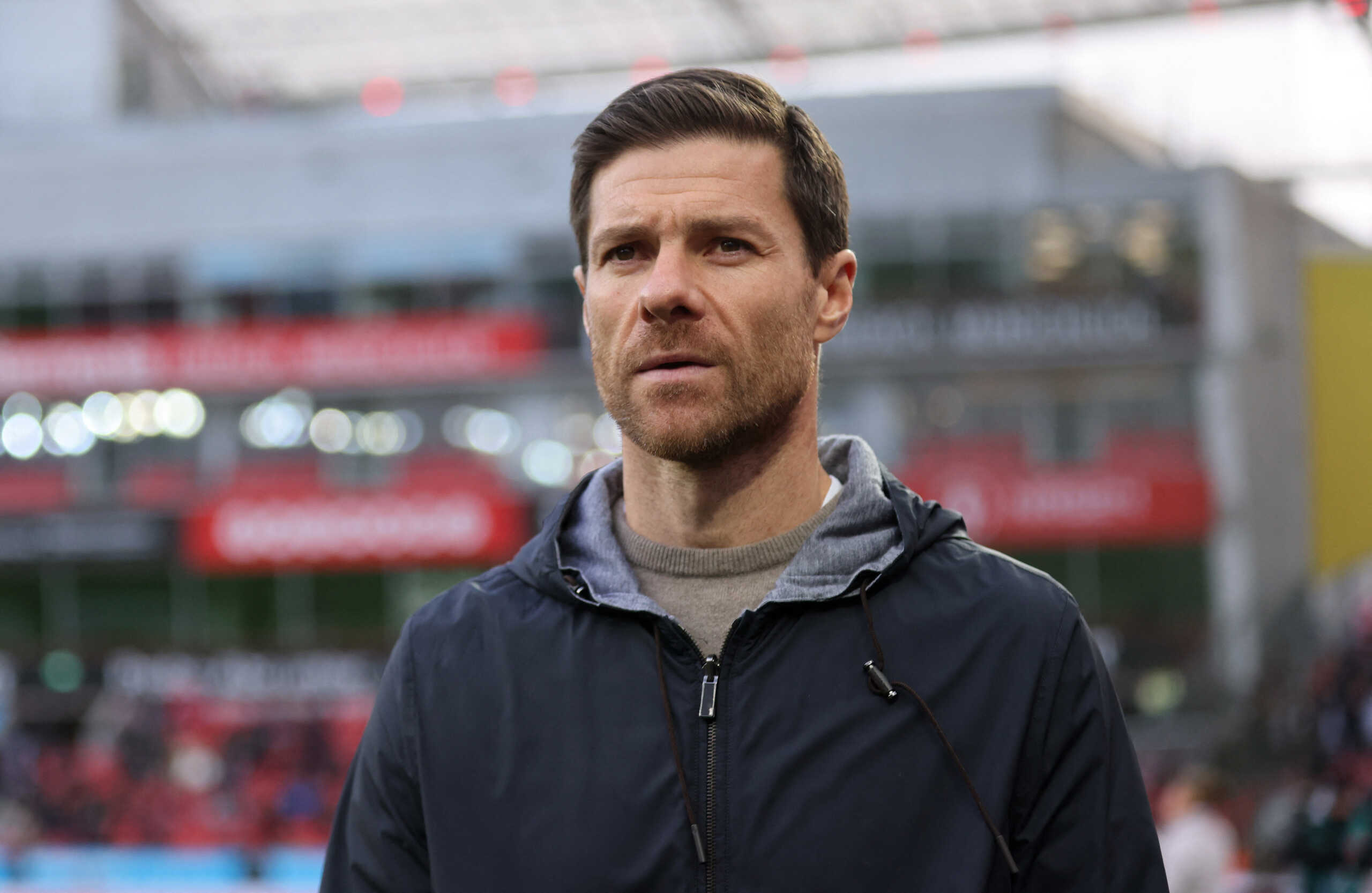 Soccer Football - Bundesliga - Bayer Leverkusen v 1. FC Union Berlin - BayArena, Leverkusen, Germany - November 12, 2023 Bayer Leverkusen coach Xabi Alonso before the match REUTERS
