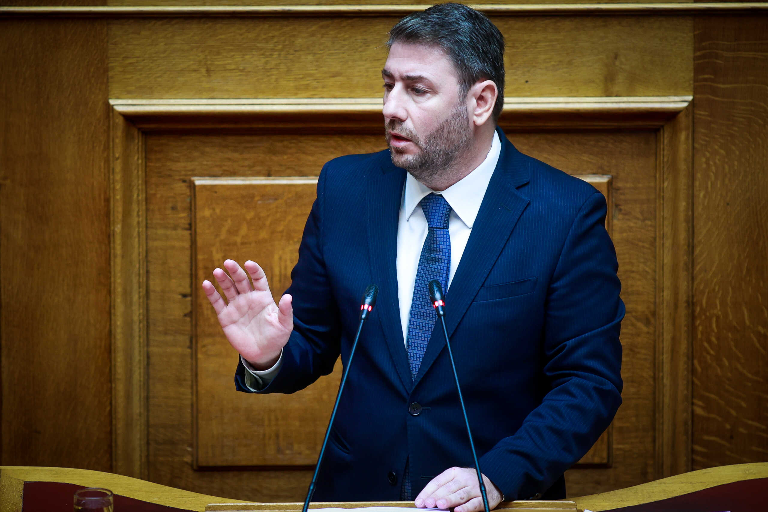 Συζήτηση στην Ολομέλεια της Βουλής, σε επίπεδο πολιτικών αρχηγών, κατόπιν αιτήματος του Πρωθυπουργού Κυριάκου Μητσοτάκη, με αντικείμενο την ενημέρωση για την υλοποίηση των πρωτοβουλιών της Κυβέρνησης σχετικά με την ανασυγκρότηση των περιοχών της Θεσσαλίας και του Έβρου και την αντιμετώπιση της κλιματικής κρίσης, Τετάρτη 22 Νοεμβρίου 2023.
(ΓΙΩΡΓΟΣ ΚΟΝΤΑΡΙΝΗΣ