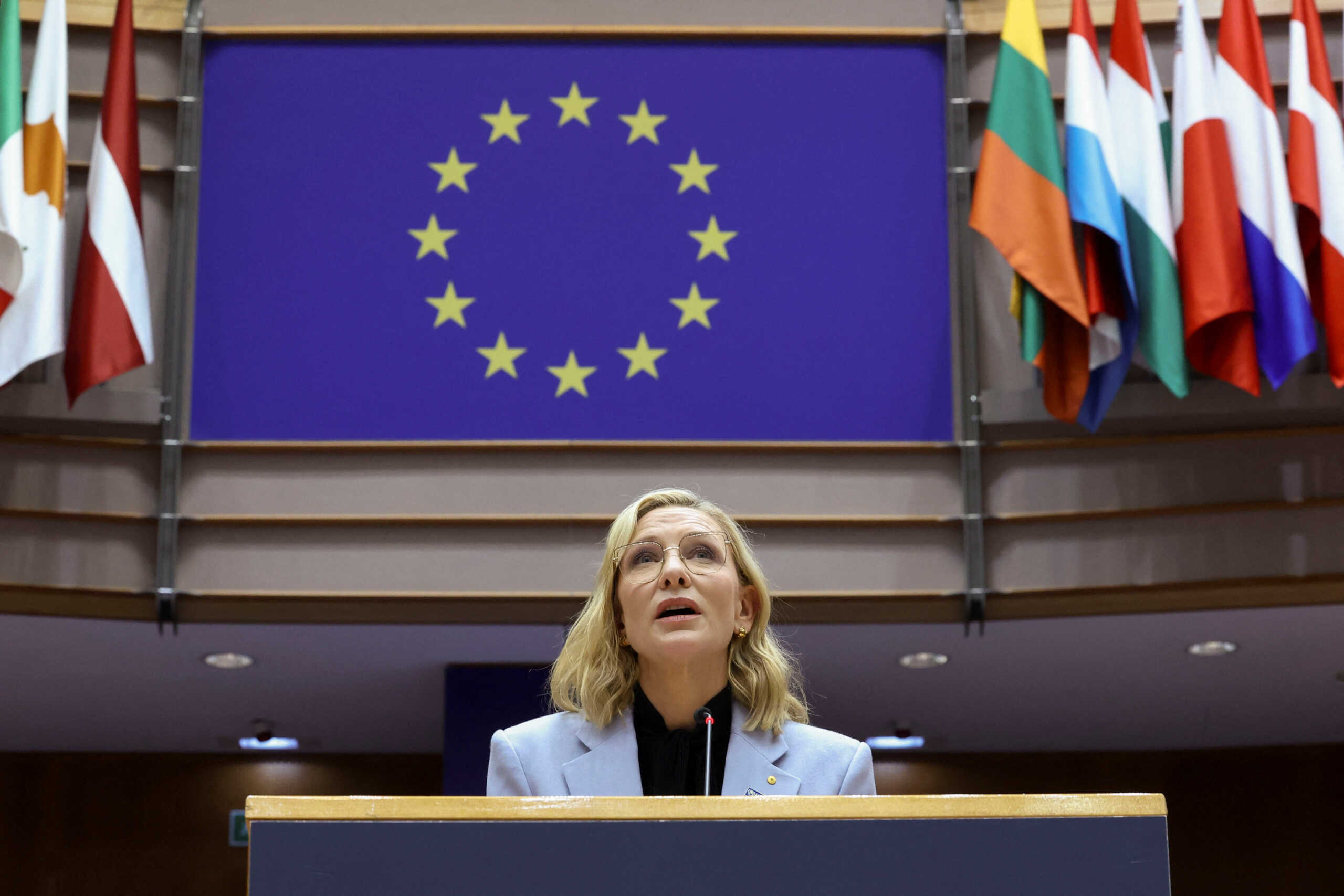 Κέιτ Μπλάνσετ: Συγκλόνισε στην ομιλία της στο Ευρωκοινοβούλιο για τους πρόσφυγες