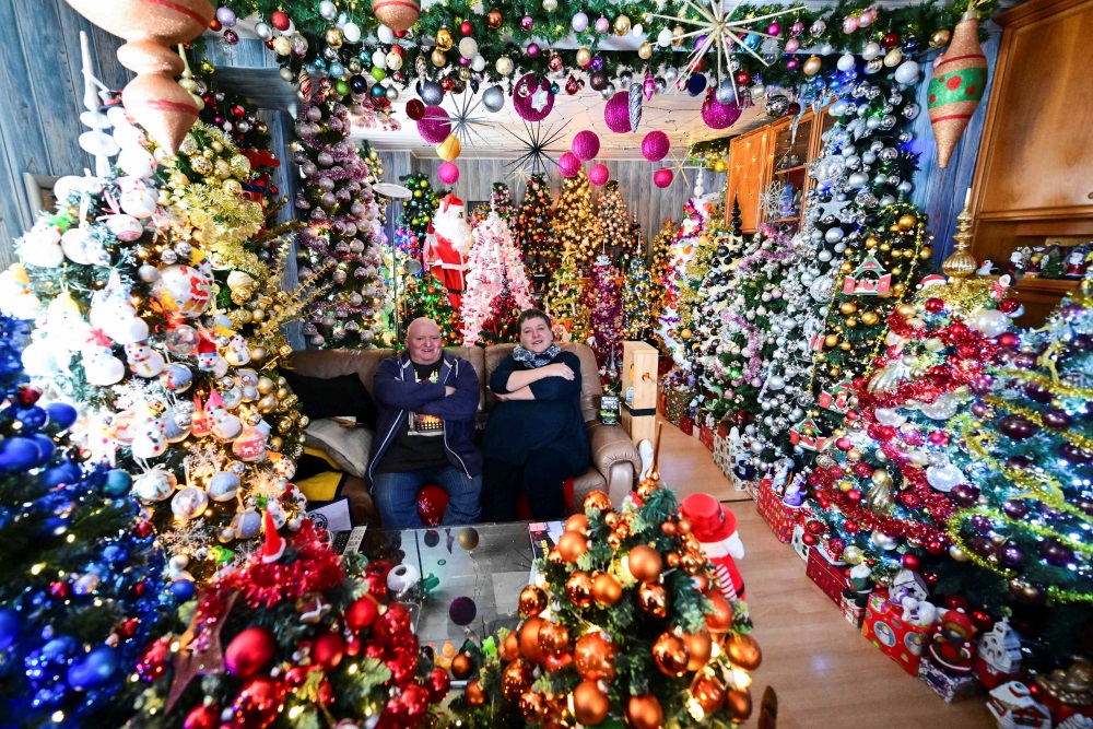 Οικογένεια στη Γερμανία έχει 555 Χριστουγεννιάτικα δέντρα μέσα στο σπίτι (vid & pics)
