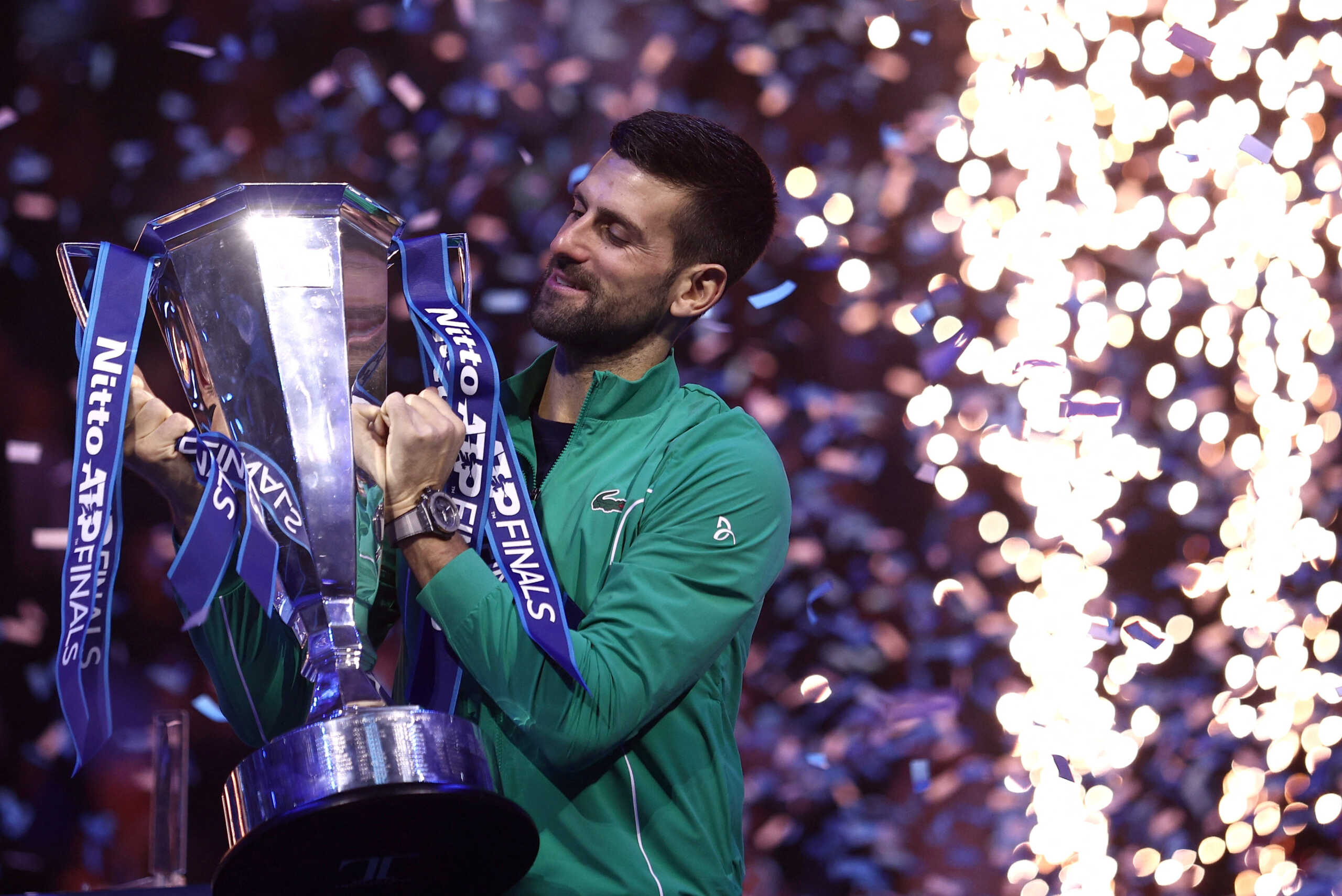 Νόβακ Τζόκοβιτς – ATP Finals: Η απονομή του τροπαίου και η αγκαλιά με τα παιδιά του