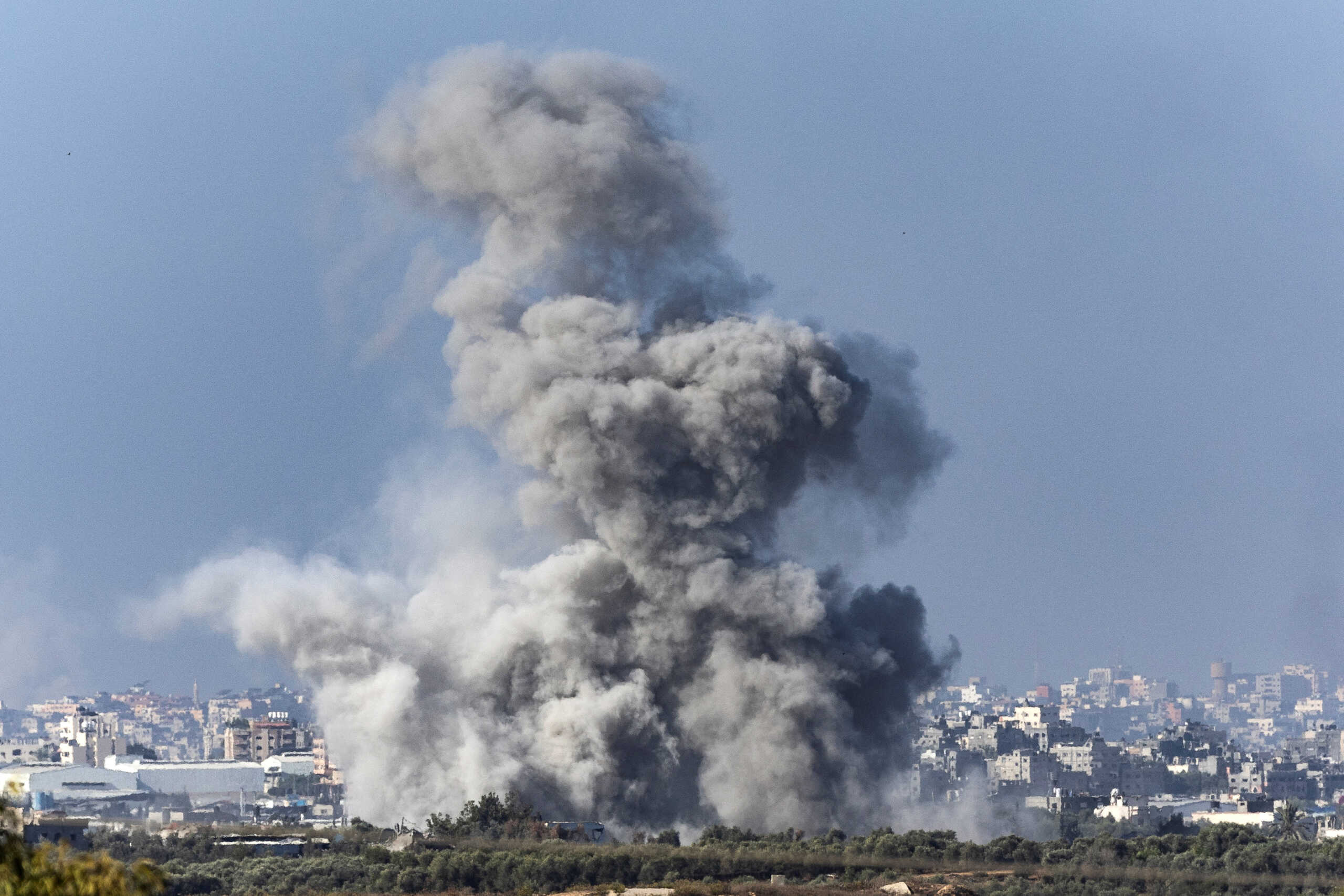 Smoke rises over Gaza as seen from Southern Israel, amid the ongoing conflict between Israel and Palestinian group Hamas, November 10, 2023. REUTERS