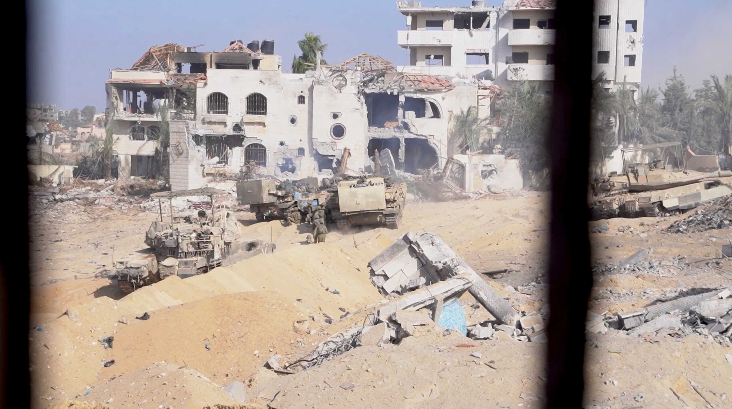 Footage shows what the Israeli army says are their armed forces being deployed in Gaza, in this still image from video obtained by Reuters on November 9, 2023. Israeli Army Handout