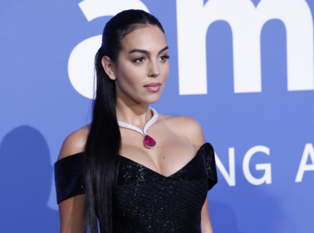 epa10654070 Georgina Rodriguez attends the Cinema Against AIDS amfAR Gala within the scope of the 76th annual Cannes Film Festival, at the 'Hotel du Cap-Eden-Roc' in Cap d'Antibes, France, 25 May 2023. The nonprofit organization American Foundation for AIDS Research (amfAR) was created in 1985.  EPA