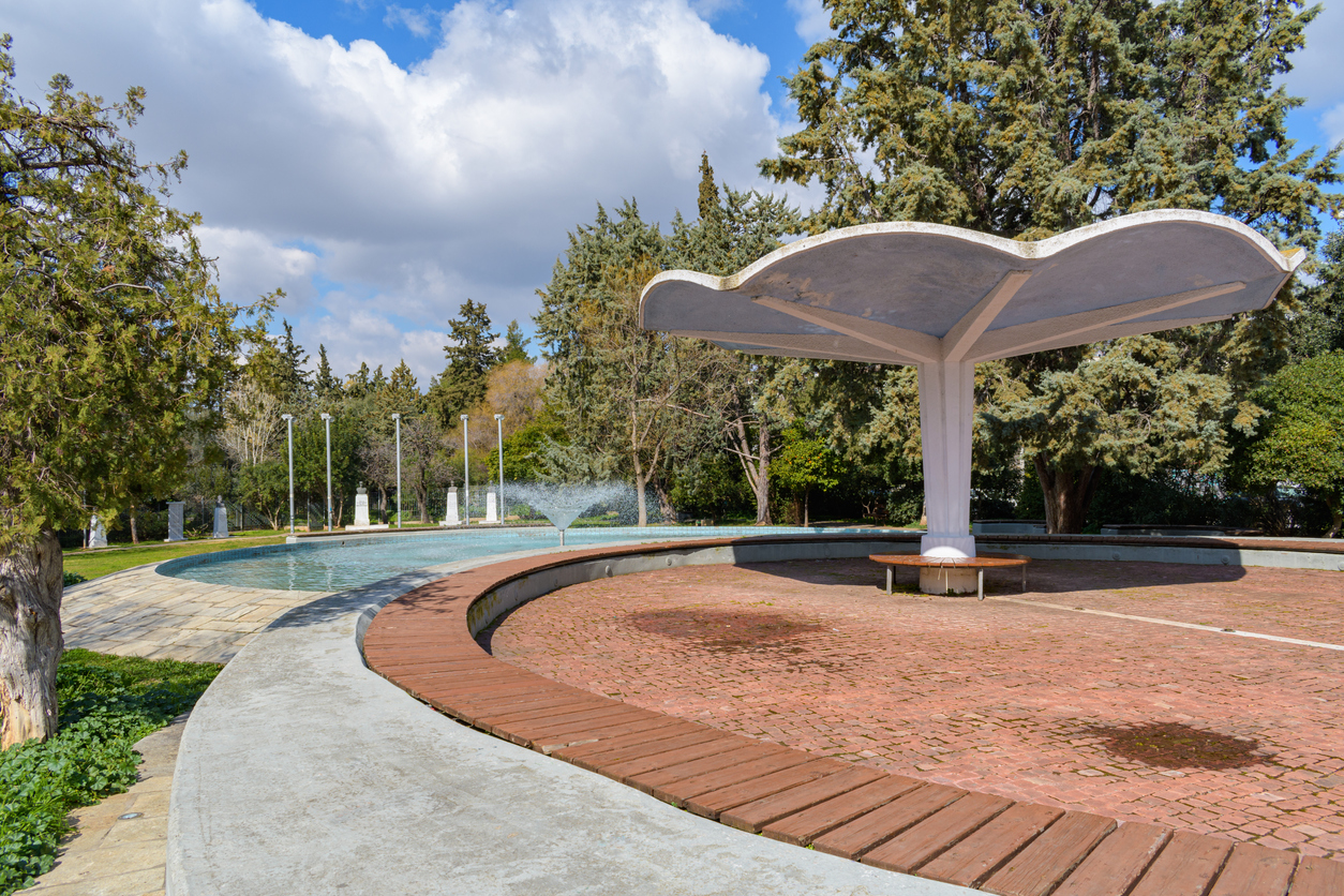 Papagou grove entrance - public park