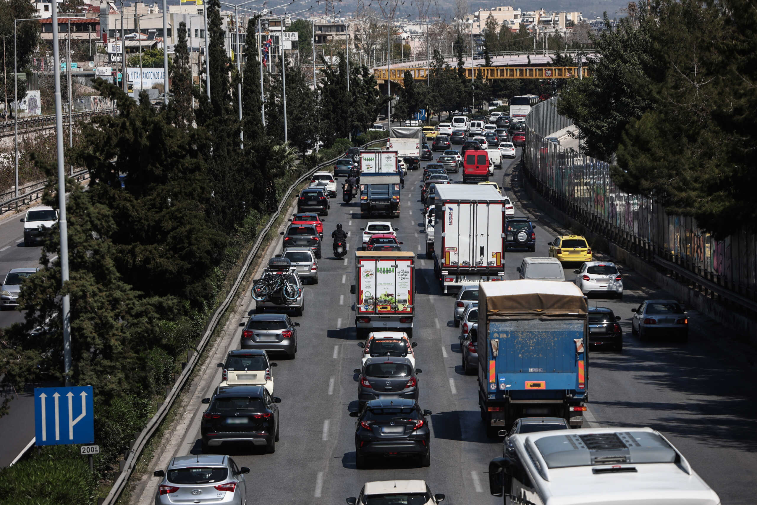 Στιγμιότυπο από την Εθνική Οδό Αθηνών - Λαμίας, Μεγάλη Πέμπτη 13 Απριλίου 2023.
(ΒΑΣΙΛΗΣ ΡΕΜΠΑΠΗΣ