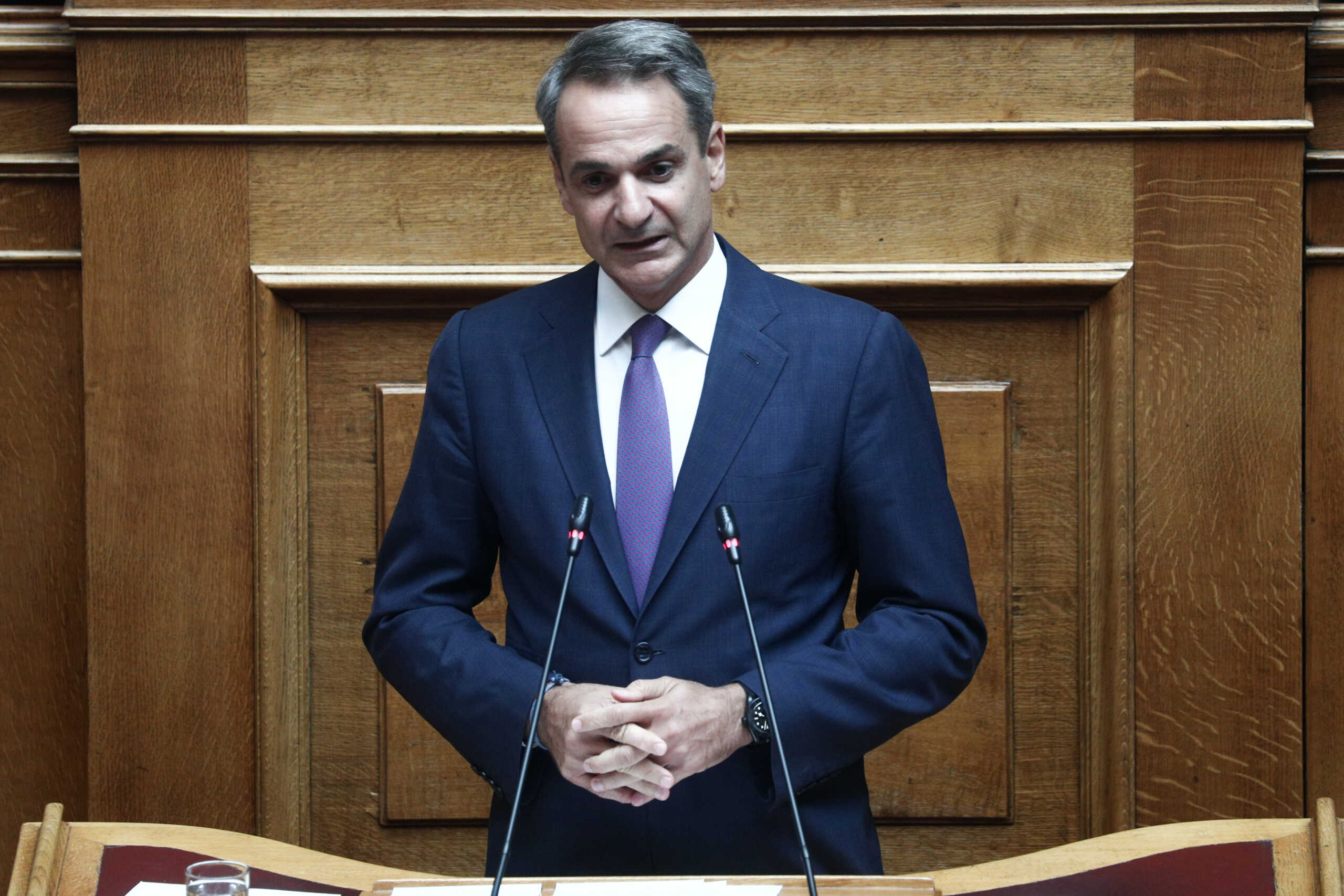 Βουλή.  Συζήτηση προ ημερησίας διάταξης σε επίπεδο αρχηγών κομμάτων για τις καταστροφικές πυρκαγιές που έπληξαν την χώρα, προκαλώντας τεράστια οικολογική ζημιά σε Έβρο και Πάρνηθα. Πέμπτη 31 Αυγούστου 2023  (ΔΗΜΗΤΡΟΠΟΥΛΟΣ ΣΩΤΗΡΗΣ