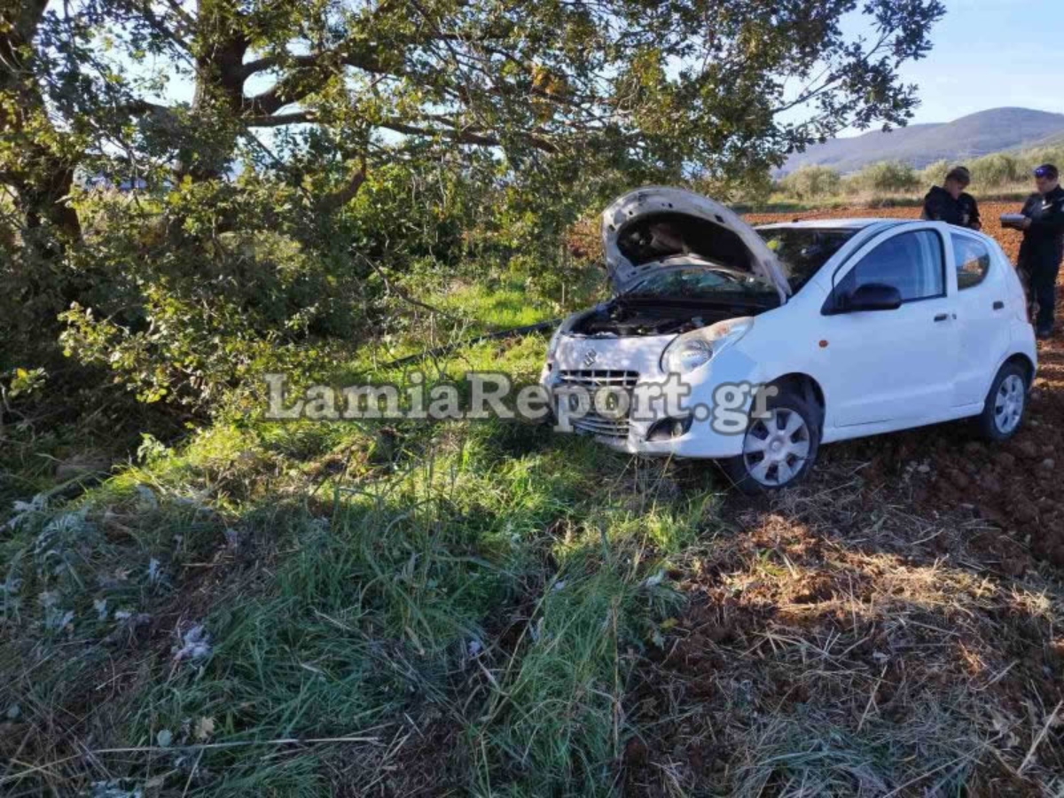 Φθιώτιδα: Αυτοκίνητο προσγειώθηκε σε χωράφι μετά από τούμπες – Τραυματίστηκε ο οδηγός