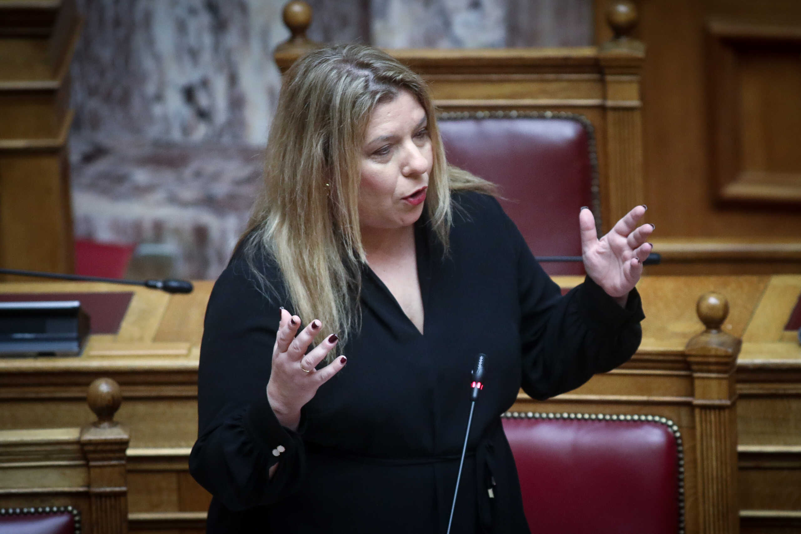 Τρίτη ημέρα της συζήτησης στην Ολομέλεια της Βουλής για το νομοσχέδιο του υπουργείου Οικονομικών "Κύρωση του Κρατικού Προϋπολογισμού οικονομικού έτους 2023", Πέμπτη 15 Δεκεμβρίου 2022. 
(ΓΙΑΝΝΗΣ ΠΑΝΑΓΟΠΟΥΛΟΣ