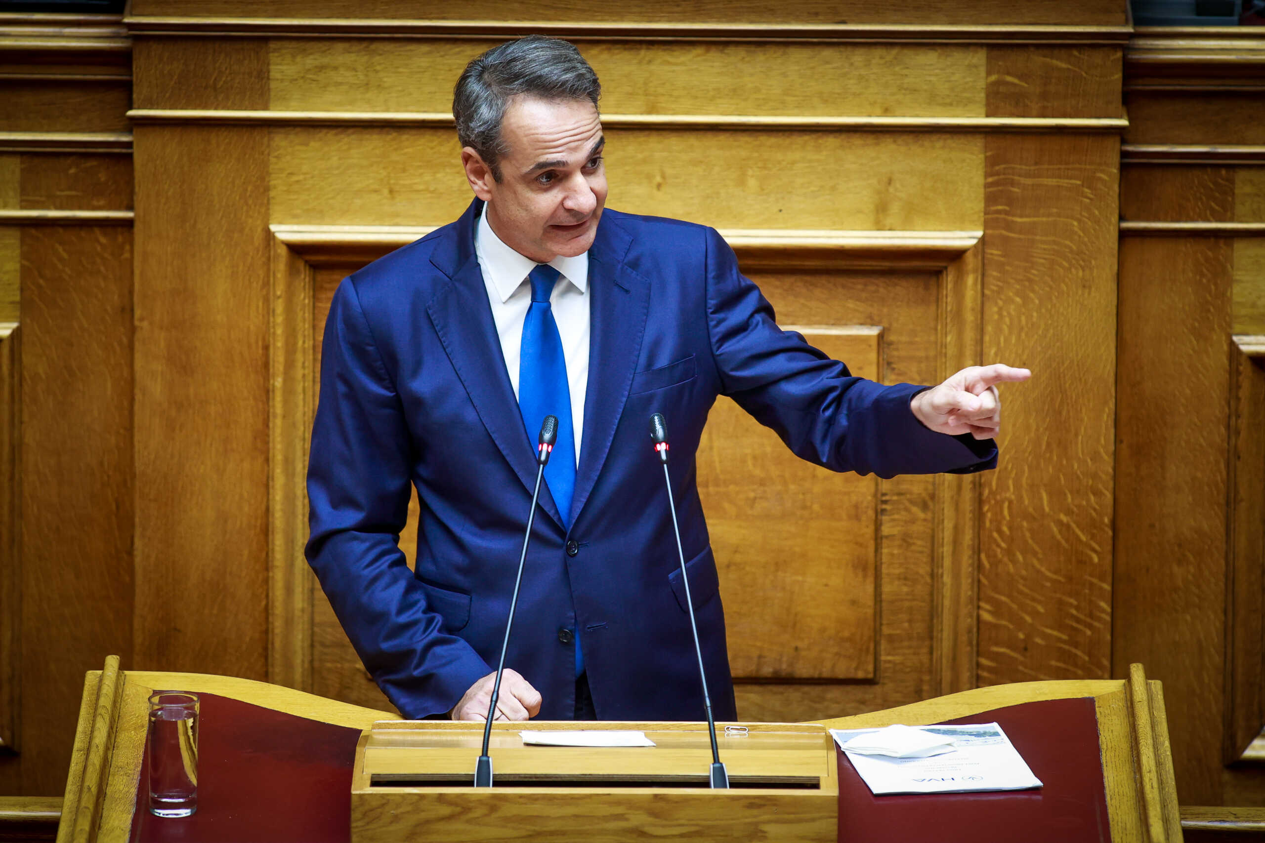 Συζήτηση στην Ολομέλεια της Βουλής, σε επίπεδο πολιτικών αρχηγών, κατόπιν αιτήματος του Πρωθυπουργού Κυριάκου Μητσοτάκη, με αντικείμενο την ενημέρωση για την υλοποίηση των πρωτοβουλιών της Κυβέρνησης σχετικά με την ανασυγκρότηση των περιοχών της Θεσσαλίας και του Έβρου και την αντιμετώπιση της κλιματικής κρίσης, Τετάρτη 22 Νοεμβρίου 2023.
(ΓΙΩΡΓΟΣ ΚΟΝΤΑΡΙΝΗΣ