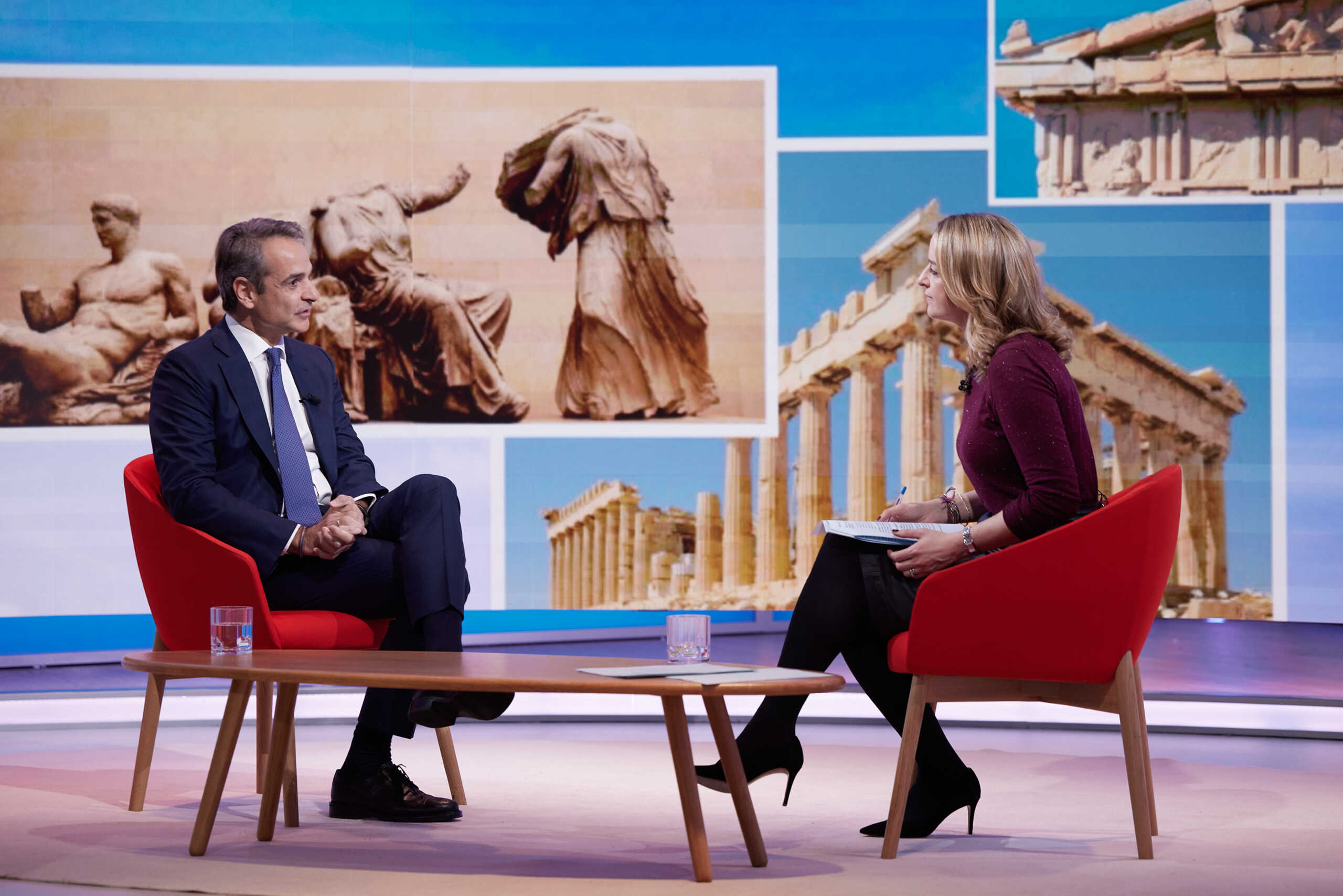 Συνέντευξη του Πρωθυπουργού Κυριάκου Μητσοτάκη στον τηλεοπτικό σταθμό BBC One και στη δημοσιογράφο Laura Kuenssberg, Κυριακή 26 Νοεμβρίου 2023. 
(ΔΗΜΗΤΡΗΣ ΠΑΠΑΜΗΤΣΟΣ
