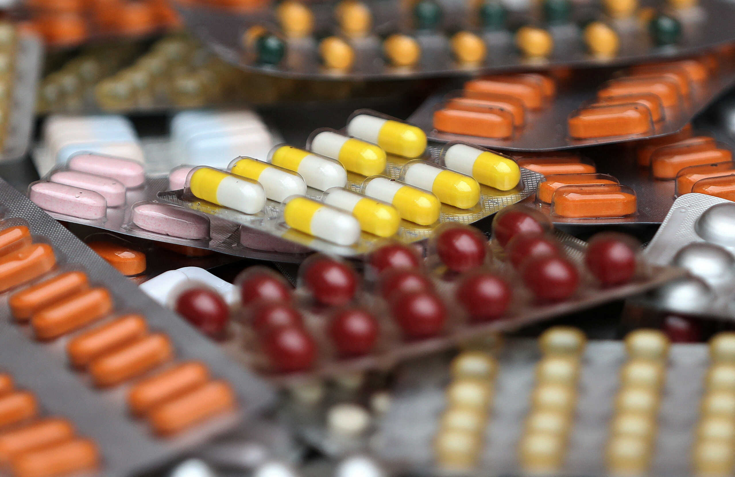 FILE PHOTO: Illustration photo shows various medicine pills in their original packaging in Brussels, Belgium August 9, 2019.   REUTERS