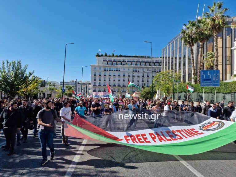 Πορεία διαμαρτυρίας προς την πρεσβεία του Ισραήλ στο Π. Ψυχικό - Κλείνει τμήμα της Κηφισίας