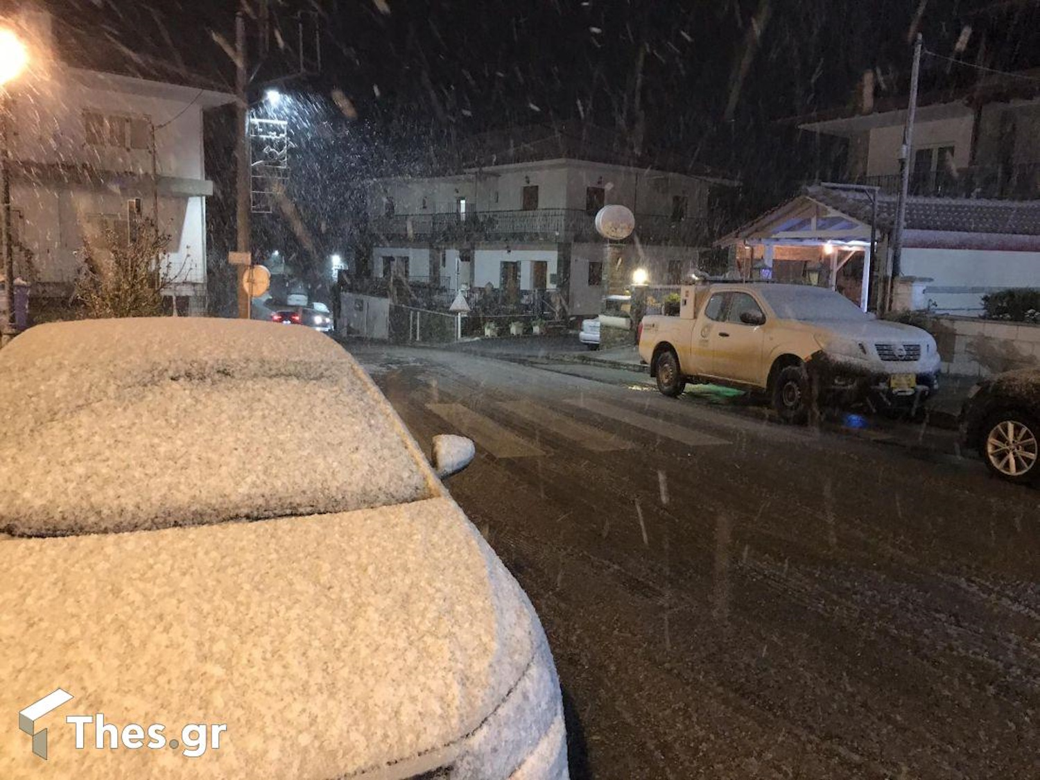 Καιρός – Θεσσαλονίκη: Χιόνια έφερε η κακοκαιρία Bettina στις γύρω περιοχές