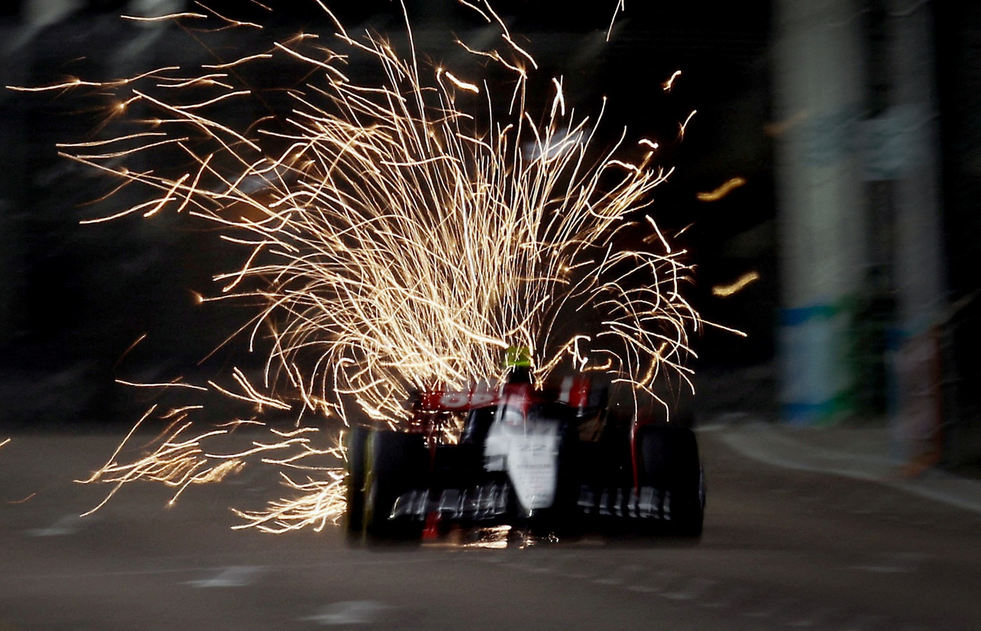 Formula One F1 - Singapore Grand Prix - Marina Bay Street Circuit, Singapore - September 15, 2023 AlphaTauri's Yuki Tsunoda in action during practice. REUTERS