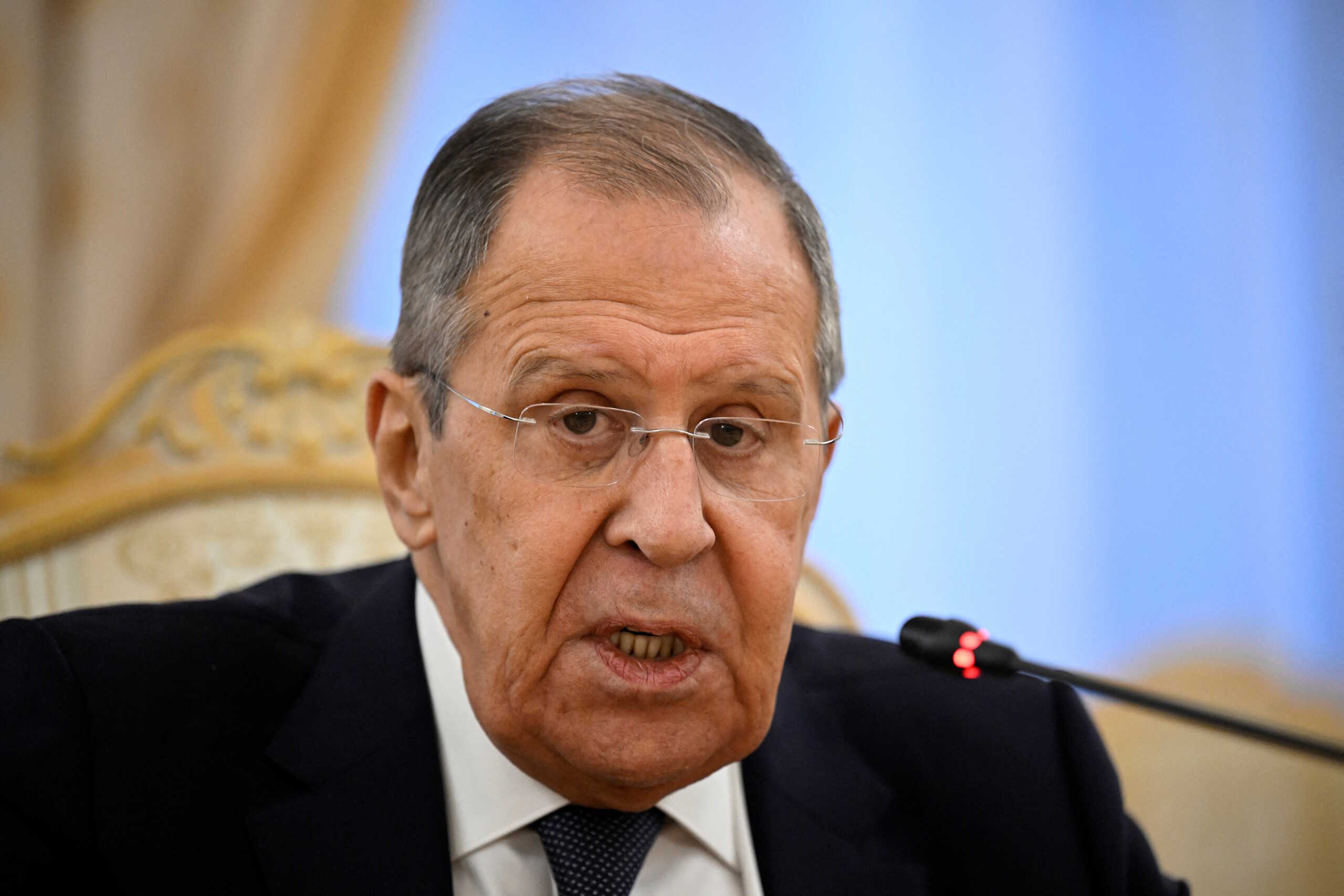 Russia's Foreign Minister Sergei Lavrov attends a meeting with India's Foreign Minister Subrahmanyam Jaishankar in Moscow, Russia December 27, 2023. Alexander Nemenov