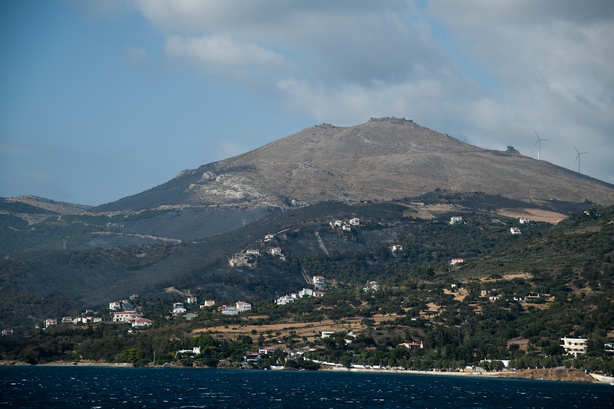 Πυρκαγιά στο Μαρμάρι Εύβοιας. Δευτέρα 23 Αυγούστου 2021 (EUROKINISSI