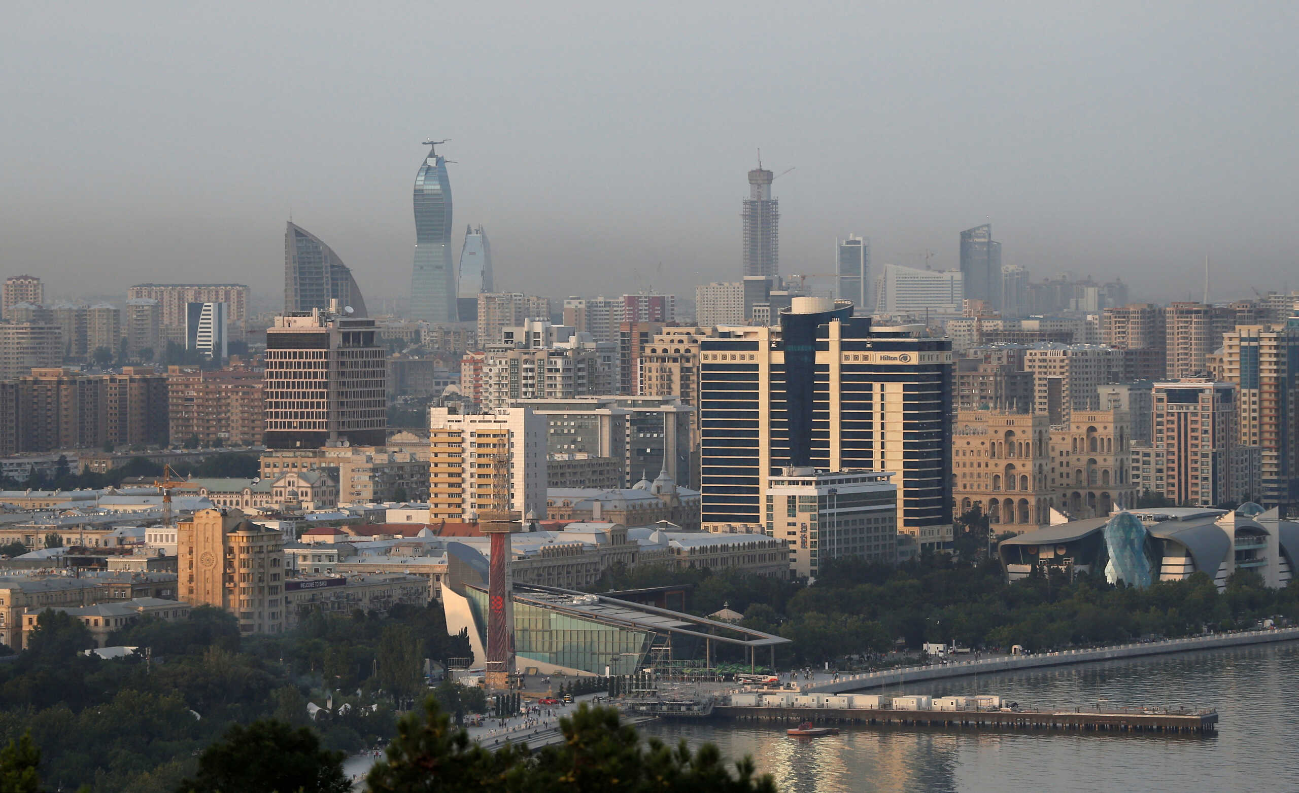 FILE PHOTO: A general view shows central Baku, Azerbaijan, June 23, 2016. REUTERS