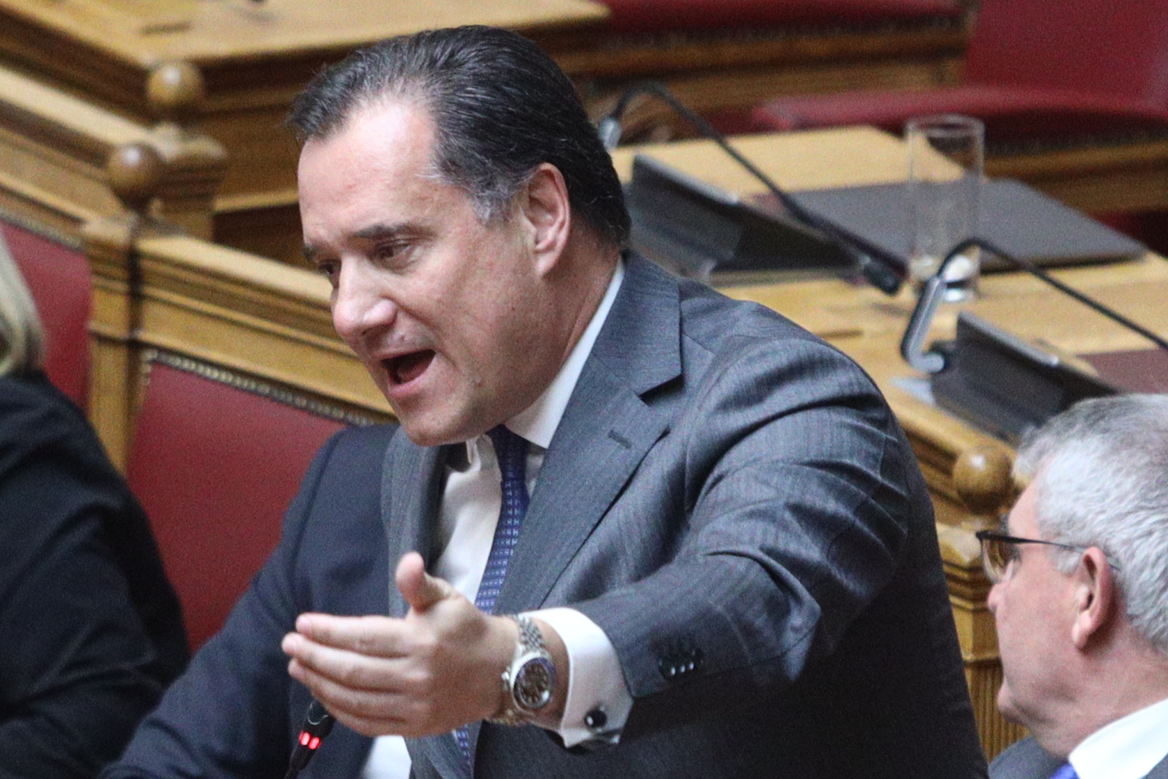 Συζήτηση και ψήφιση στην Ολομέλεια της Βουλής, των άρθρων και του συνόλου του σχεδίου νόμου "Αναμόρφωση επαγγελματικής ασφάλισης, εξορθολογισμός ασφαλιστικής νομοθεσίας, συνταξιοδοτικές ρυθμίσεις, σύστημα διορισμού και προσλήψεων των εκπαιδευτικών της δημόσιας υπηρεσίας απασχόλησης και λοιπές διατάξεις", Τρίτη 19 Δεκεμβρίου 2023. 
(ΓΙΑΝΝΗΣ ΠΑΝΑΓΟΠΟΥΛΟΣ