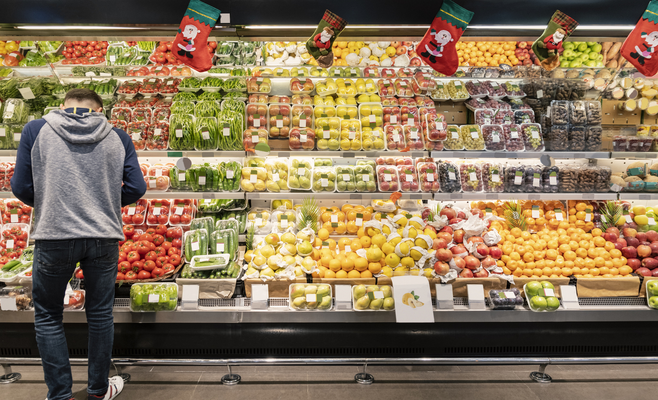 Vegetable, Fruit, Supermarket, Shopping, Men