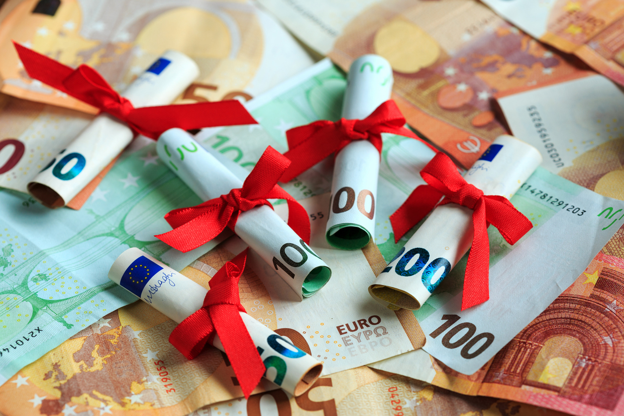 a money gift for Christmas