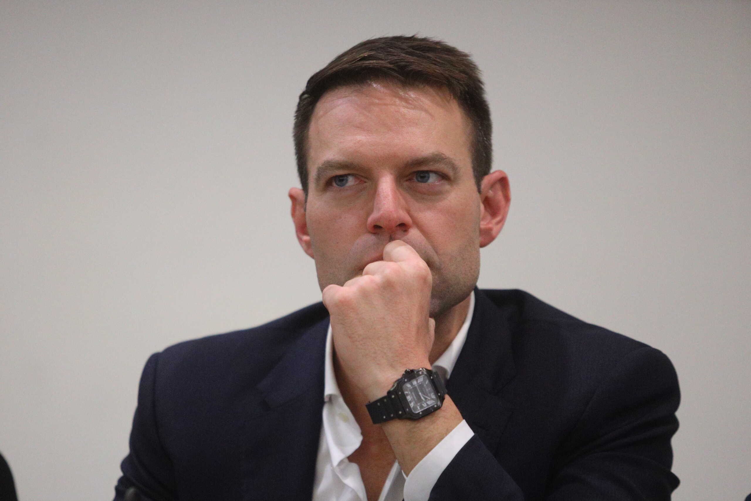 Ο πρόεδρος του ΣΥΡΙΖΑ Προοδευτική Συμμαχία, Στέφανος Κασσελάκης, στην εκδήλωση που διοργανώνει ο "Κύκλος Νέων Επιχειρηματιών", Τετάρτη 13 Δεκεμβρίου 2023. 
(ΓΙΑΝΝΗΣ ΠΑΝΑΓΟΠΟΥΛΟΣ