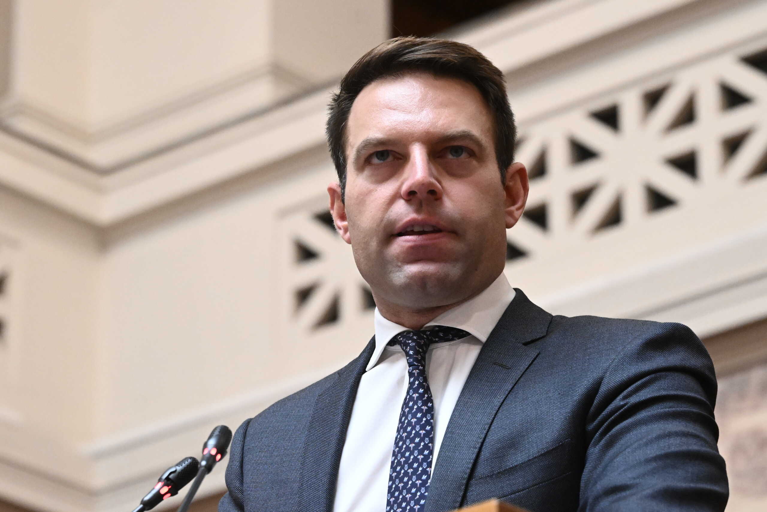Συνεδρίαση της Κοινοβουλευτικής Ομάδας του ΣΥΡΙΖΑ - Προοδευτική Συμμαχία, στην αίθουσα της Γερουσίας στην Βουλή, Πέμπτη 30 Νοεμβρίου 2023. 
(ΤΑΤΙΑΝΑ ΜΠΟΛΑΡΗ