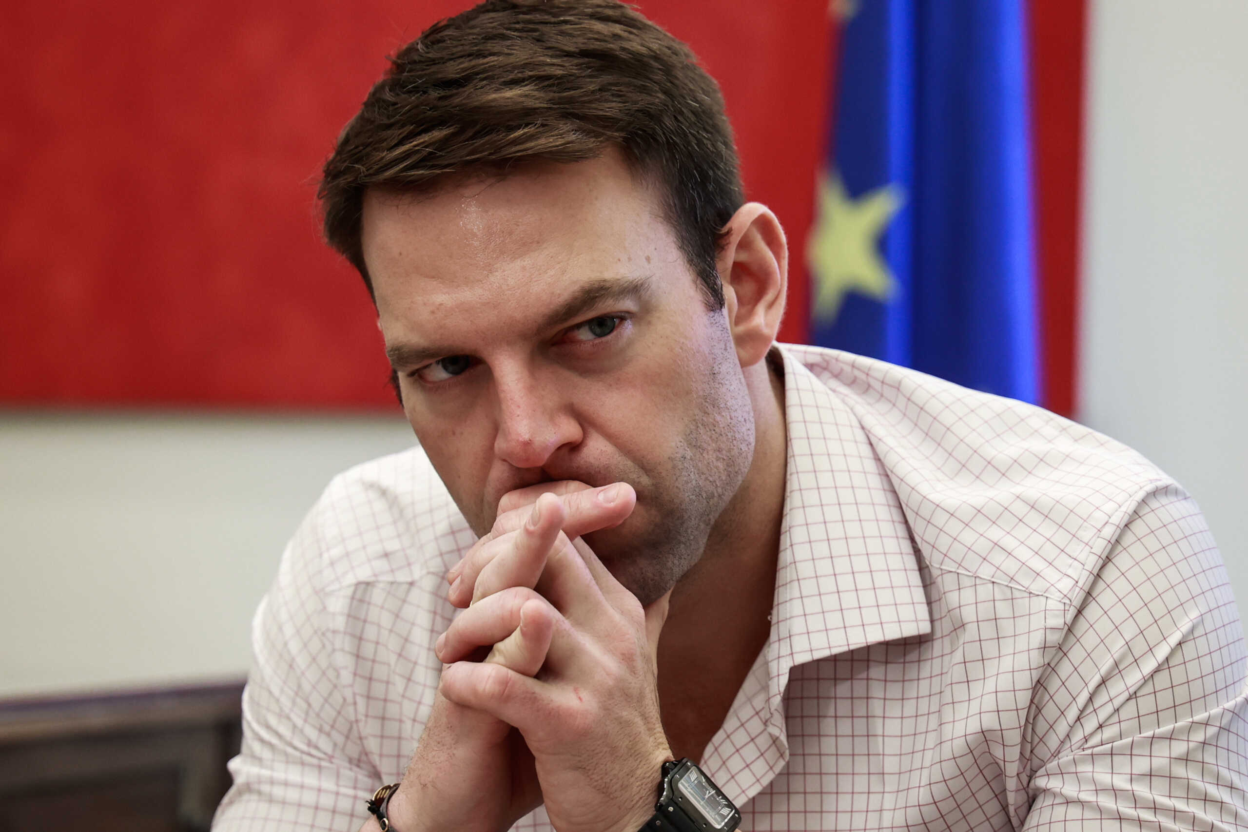 Συνάντηση του προέδρου του ΣΥΡΙΖΑ - Προοδευτική Συμμαχία Στέφανου Κασσελάκη με τα σωματεία εργαζομένων της ΛΑΡΚΟ Λάρυμνας και Εύβοιας, Παρασκευή 1 Δεκεμβρίου 2023.
(ΓΙΩΡΓΟΣ ΚΟΝΤΑΡΙΝΗΣ
