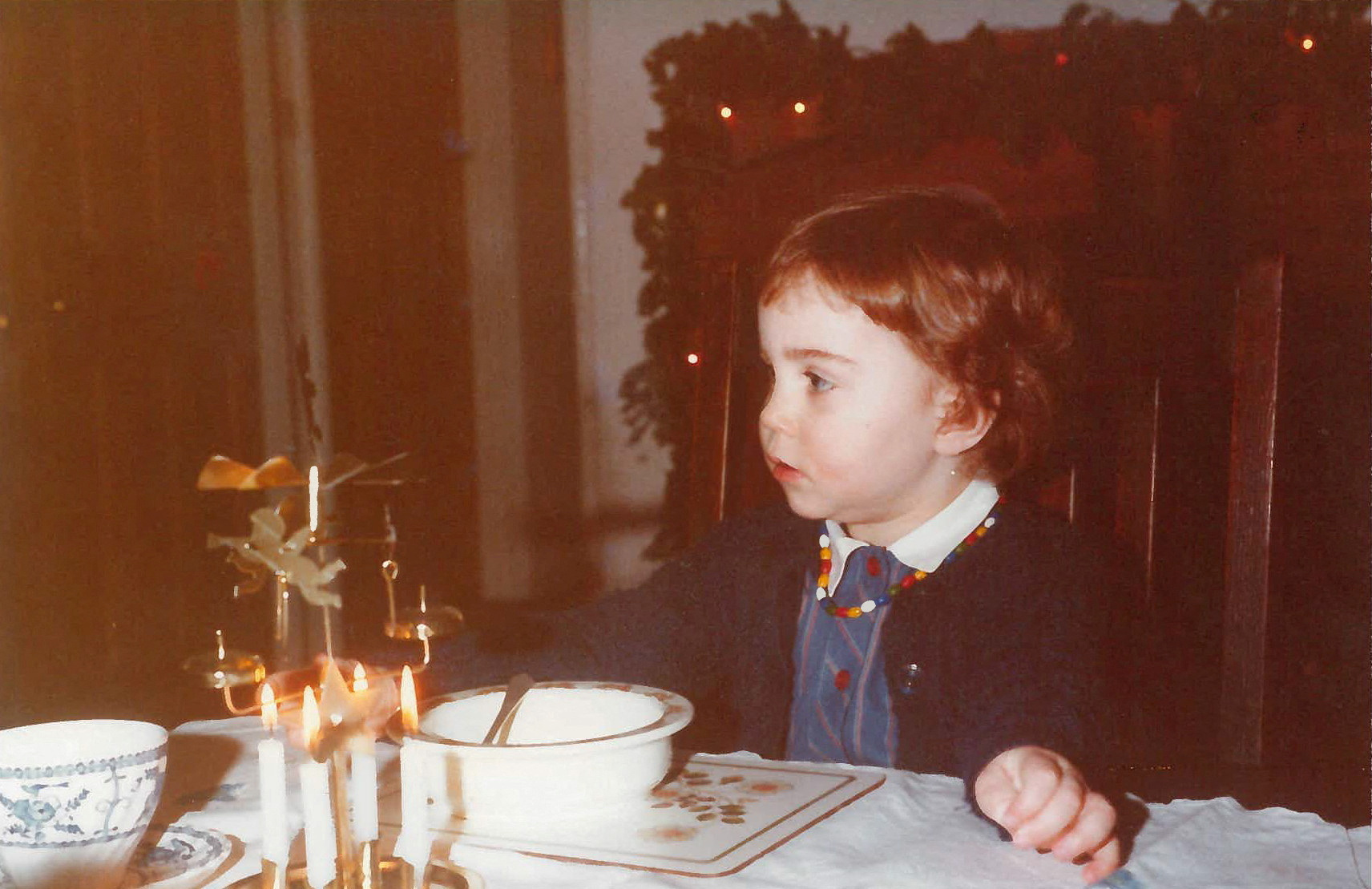 Britain's Catherine, Princess of Wales, is pictured during her childhood at a family Christmas in 1983, in this undated handout picture. The Middleton Family