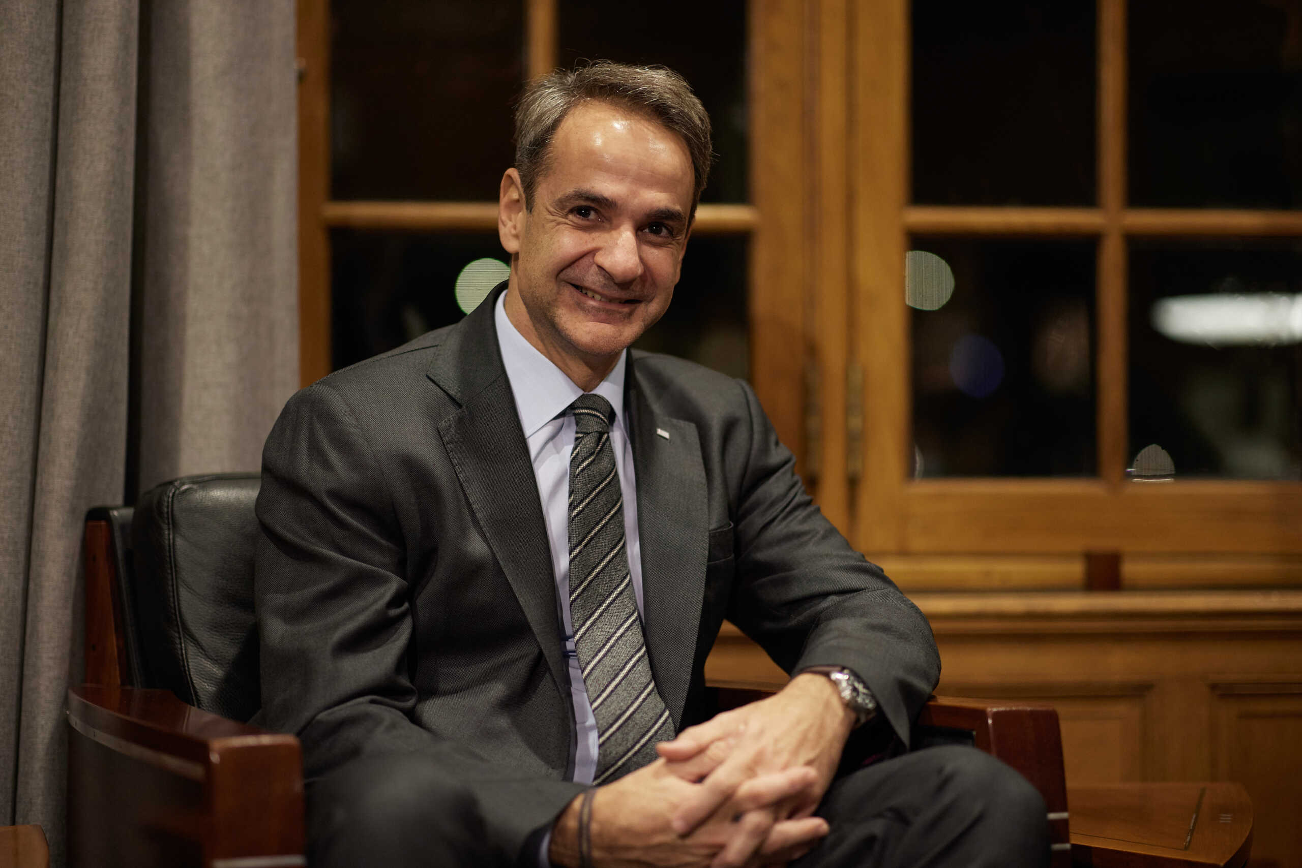Συνάντηση του Πρωθυπουργού Κυριάκου Μηστοτάκη με τον υπηρεσιακό Πρωθυπουργό της Ολλανδίας Mark Rutte. Παρασκευή 8 Δεκεμβρίου 2023 (ΔΗΜΗΤΡΗΣ ΠΑΠΑΜΗΤΣΟΣ