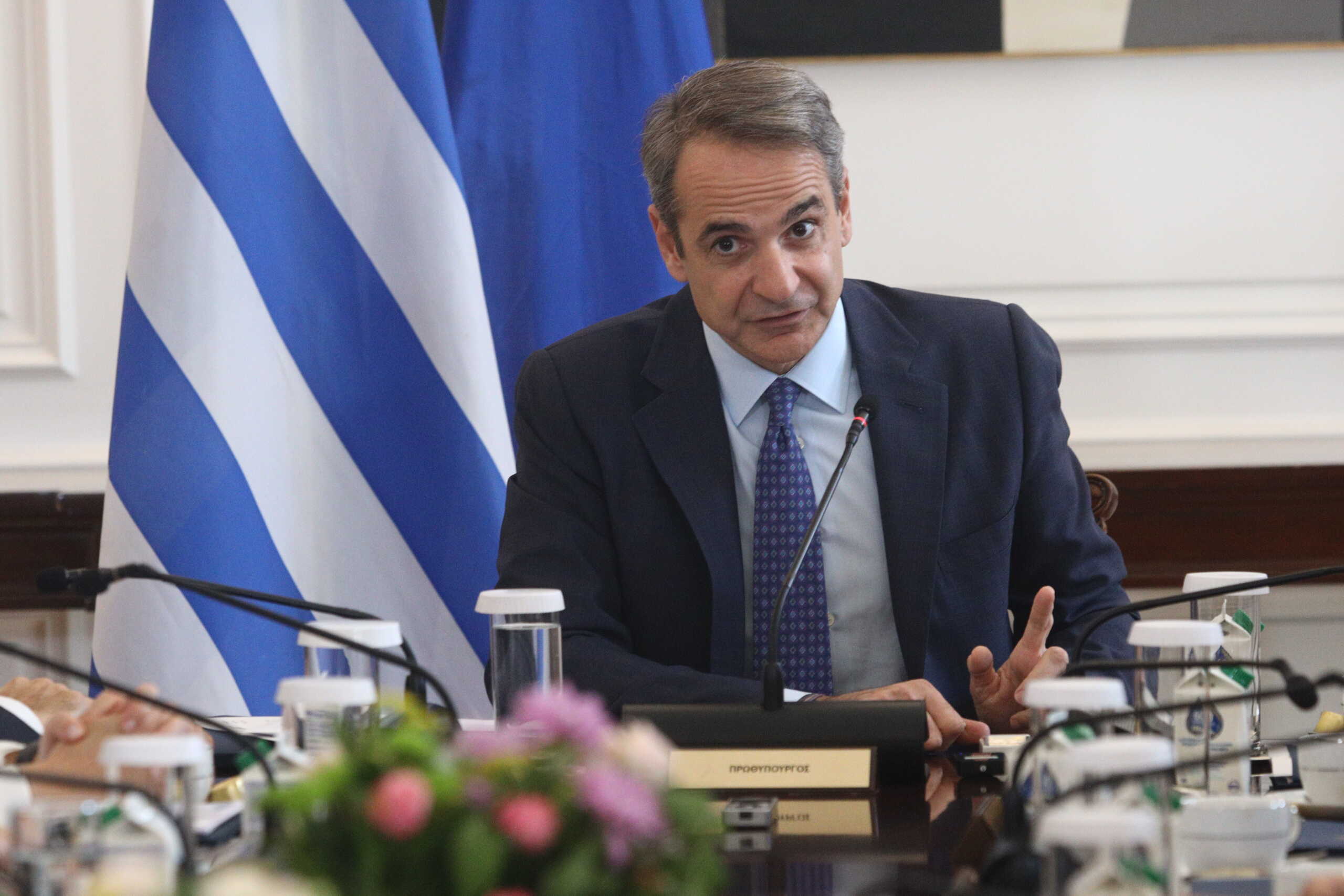 Συνεδρίαση του Υπουργικού Συμβουλίου υπό τον Πρωθυπουργό Κυριάκο Μητσοτάκη, στο Μέγαρο Μαξίμου, Πέμπτη 30 Νοεμβρίου 2023. 
(ΓΙΑΝΝΗΣ ΠΑΝΑΓΟΠΟΥΛΟΣ