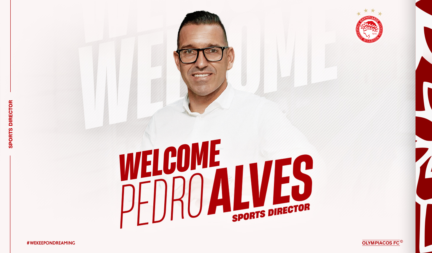 Ο Ολυμπιακός ανακοίνωσε νέο αθλητικό διευθυντή τον Πέδρο Άλβες
