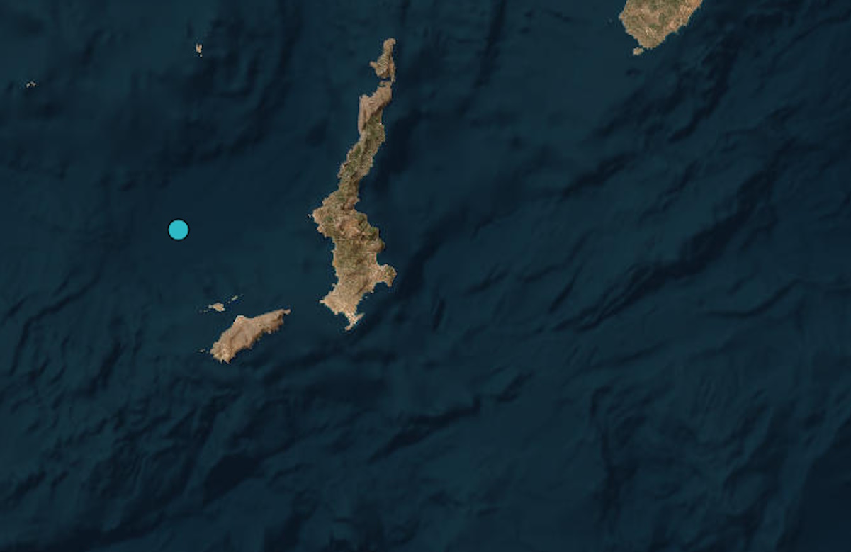 Σεισμός 3 Ρίχτερ κοντά στην Κάσο – Στα 11,9 χιλιόμετρα το εστιακό βάθος