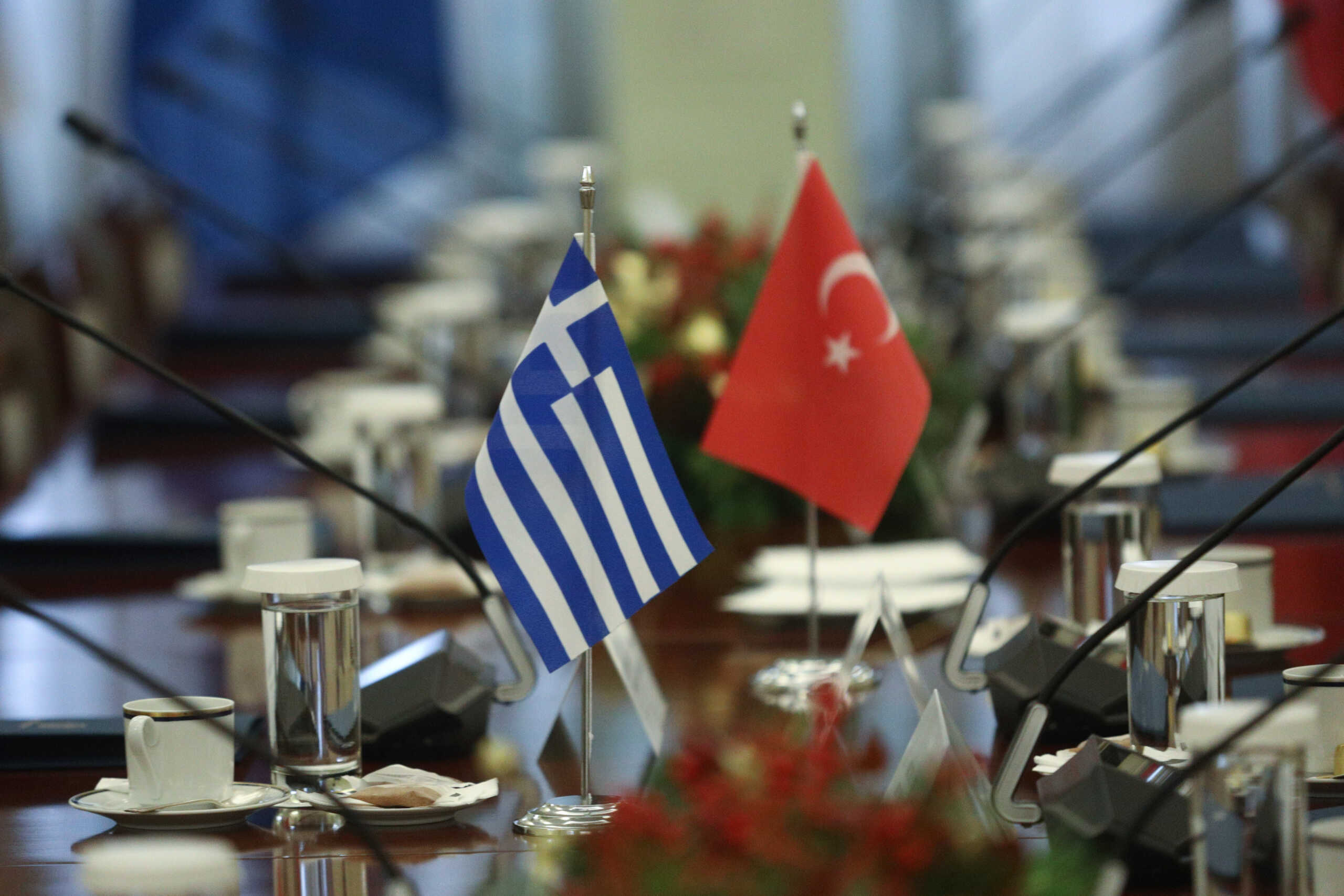 Συνάντηση των υπουργών Μετανάστευσης και Ασύλου Δημήτρη Καιρίδη του υπουργού Προστασίας του Πολίτη Γιάννη Οικονόμου και του υπουργού Ναυτιλίας και Νησιωτικής Πολιτικής Χρήστου Στυλιανίδη με τον υπουργό Εσωτερικών της Τουρκίας Ali Yerlikaya, Πέμπτη 7 Δεκεμβρίου 2023. 
(ΓΙΑΝΝΗΣ ΠΑΝΑΓΟΠΟΥΛΟΣ