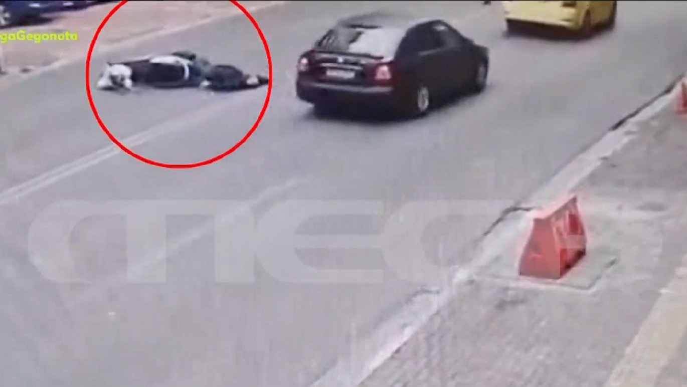 Βίντεο ντοκουμέντο από τροχαίο ατύχημα στο κέντρο της Αθήνας
