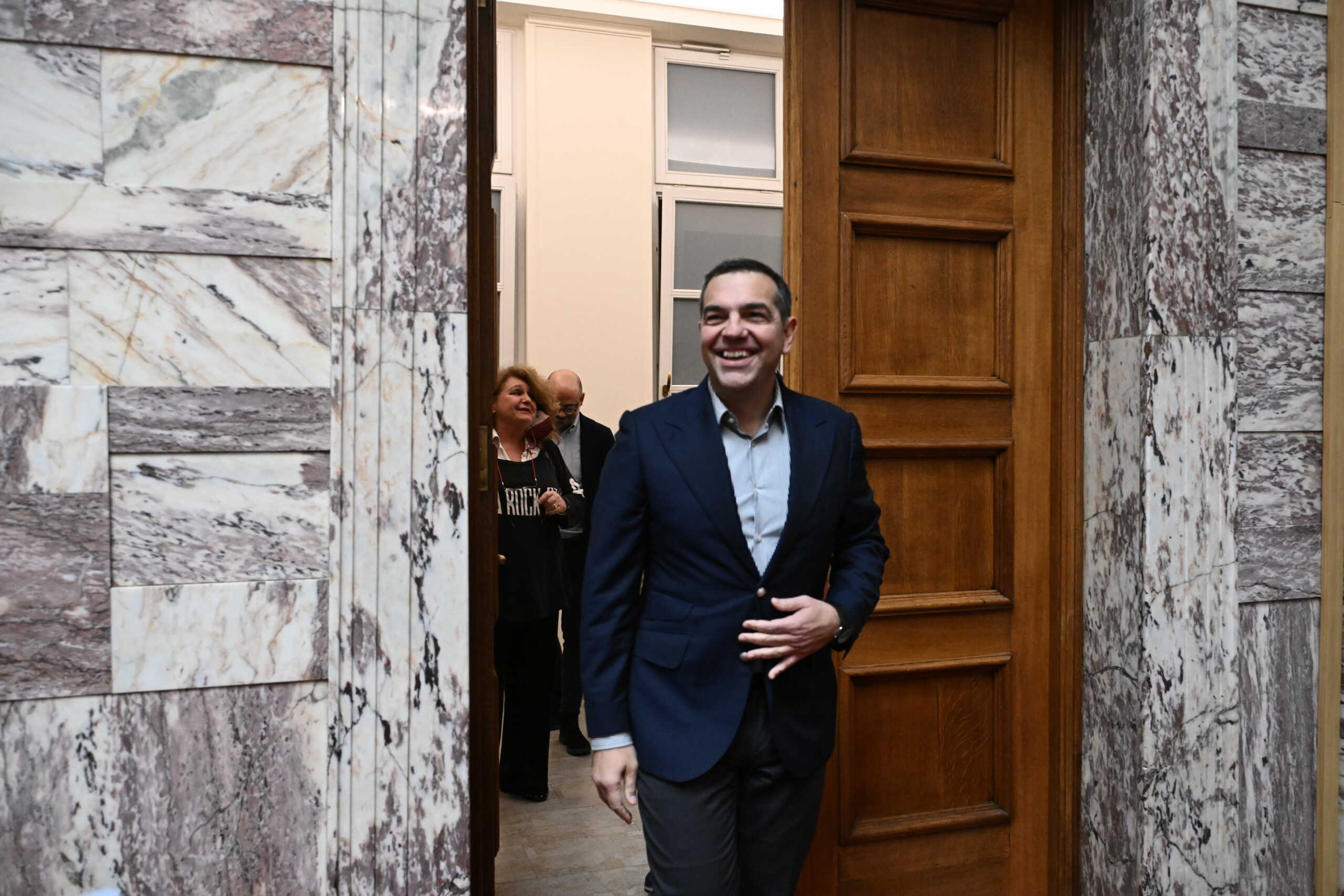 Συνεδρίαση της Κοινοβουλευτικής Ομάδας του ΣΥΡΙΖΑ - Προοδευτική Συμμαχία, στην αίθουσα της Γερουσίας στην Βουλή, Πέμπτη 30 Νοεμβρίου 2023. 
(ΤΑΤΙΑΝΑ ΜΠΟΛΑΡΗ