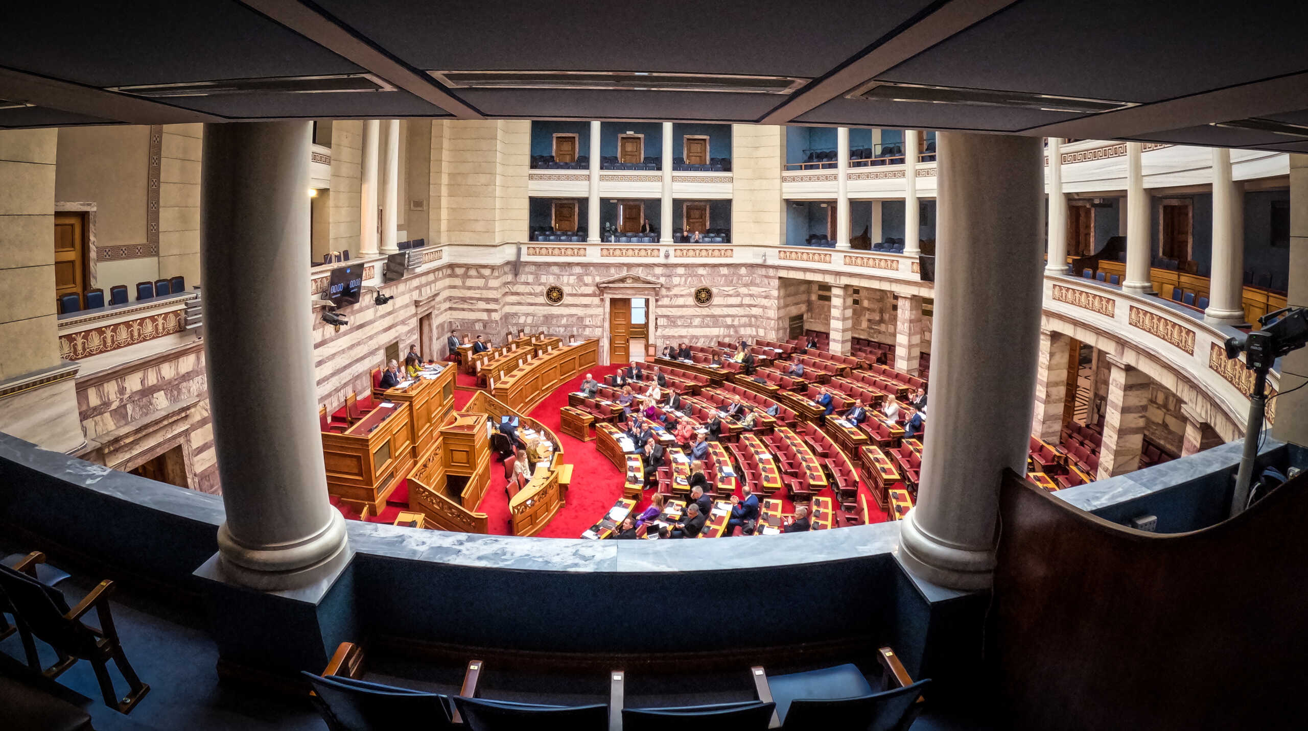 Τρίτη ημέρα της συζήτησης στην Ολομέλεια της Βουλής του σχεδίου νόμου του Υπουργείου Εθνικής Οικονομίας και Οικονομικών "Κύρωση του Κρατικού Προϋπολογισμού οικονομικού έτους 2024", Παρασκευή 15 Δεκεμβρίου 2023. 
(ΓΙΩΡΓΟΣ ΚΟΝΤΑΡΙΝΗΣ