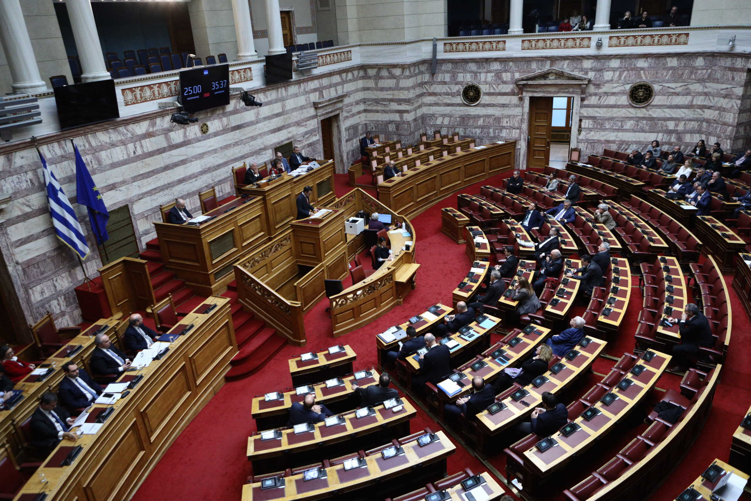 Πέμπτη ημέρα της συζήτησης στην Ολομέλεια της Βουλής του σχεδίου νόμου του Υπουργείου Εθνικής Οικονομίας και Οικονομικών "Κύρωση του Κρατικού Προϋπολογισμού οικονομικού έτους 2024", Κυριακή 17 Δεκεμβρίου 2023 
(ΓΙΑΝΝΗΣ ΠΑΝΑΓΟΠΟΥΛΟΣ