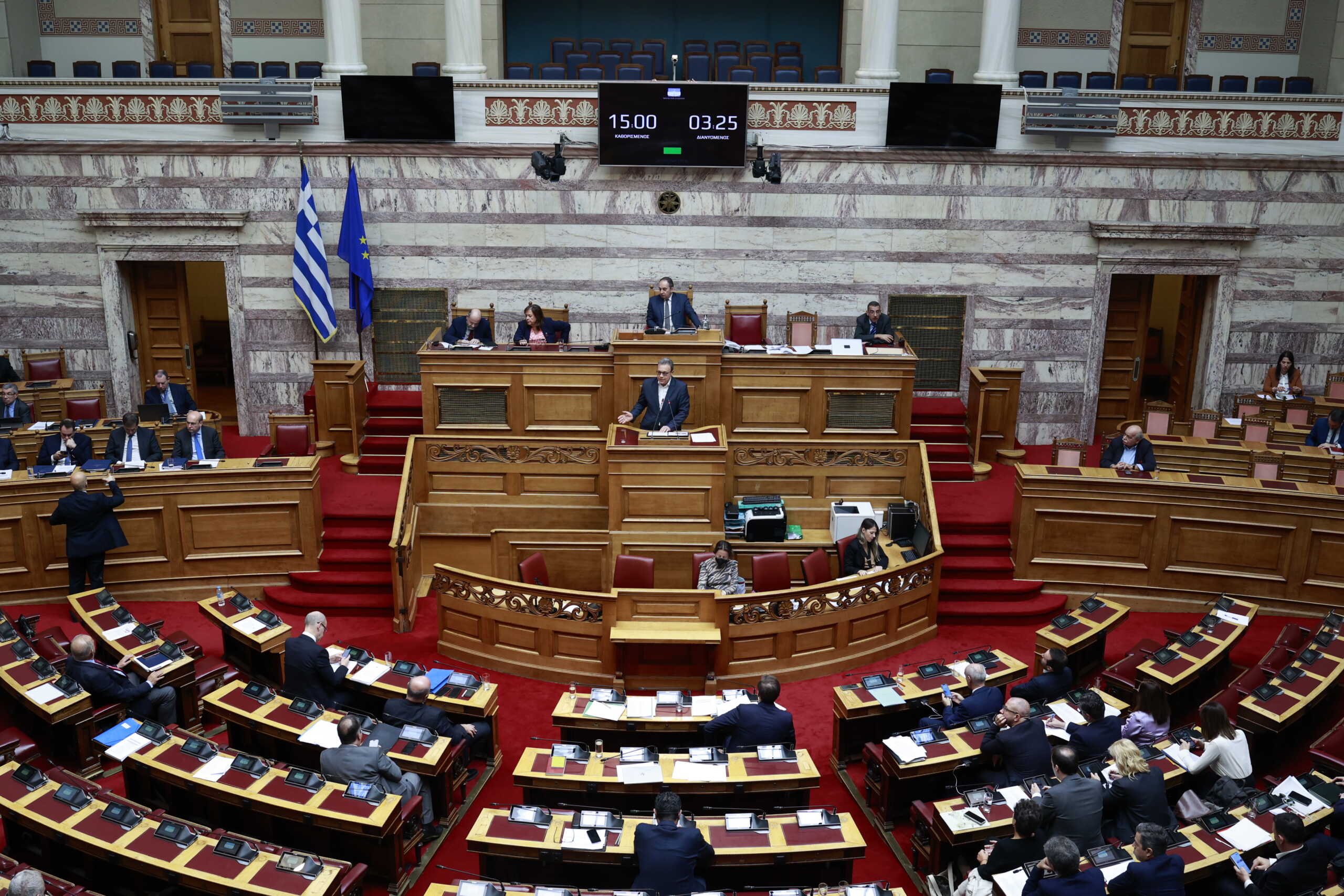 Συζήτηση στην Ολομέλεια της Βουλής, των άρθρων και του συνόλου του σχεδίου νόμου "Μέτρα για τον περιορισμό της φοροδιαφυγής", Τετάρτη 6 Δεκεμβρίου 2023. 
(ΓΙΩΡΓΟΣ ΚΟΝΤΑΡΙΝΗΣ
