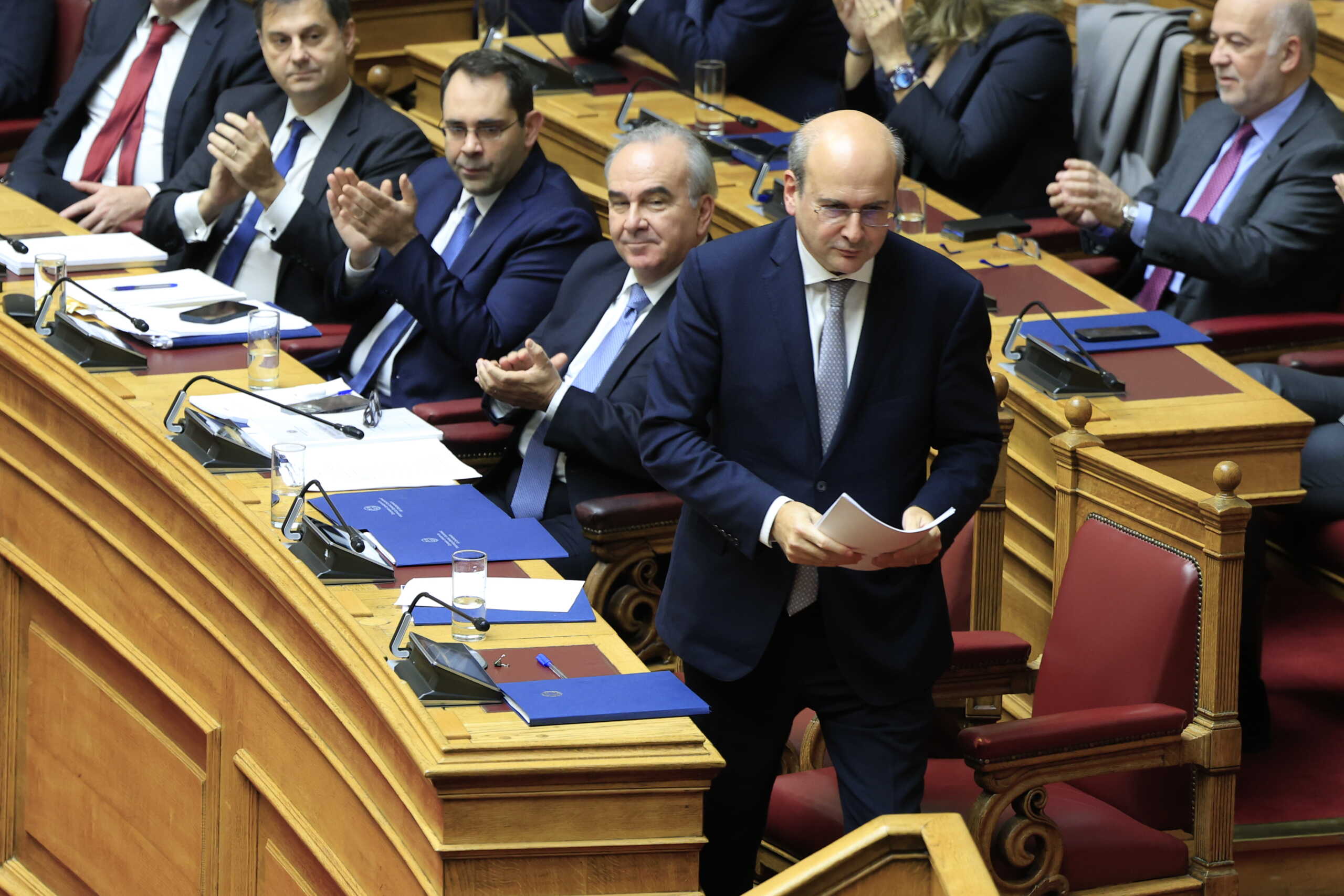 Πέμπτη ημέρα της συζήτησης στην Ολομέλεια της Βουλής του σχεδίου νόμου του Υπουργείου Εθνικής Οικονομίας και Οικονομικών "Κύρωση του Κρατικού Προϋπολογισμού οικονομικού έτους 2024", Κυριακή 17 Δεκεμβρίου 2023 
(ΓΙΩΡΓΟΣ ΚΟΝΤΑΡΙΝΗΣ