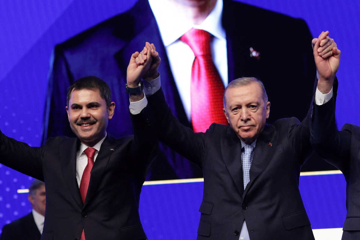 Turkish President Tayyip Erdogan announces Murat Kurum as his ruling Justice and Development Party (AK Party) candidate in Istanbul's mayoral election in March, in Istanbul, Turkey January 7, 2024. REUTERS