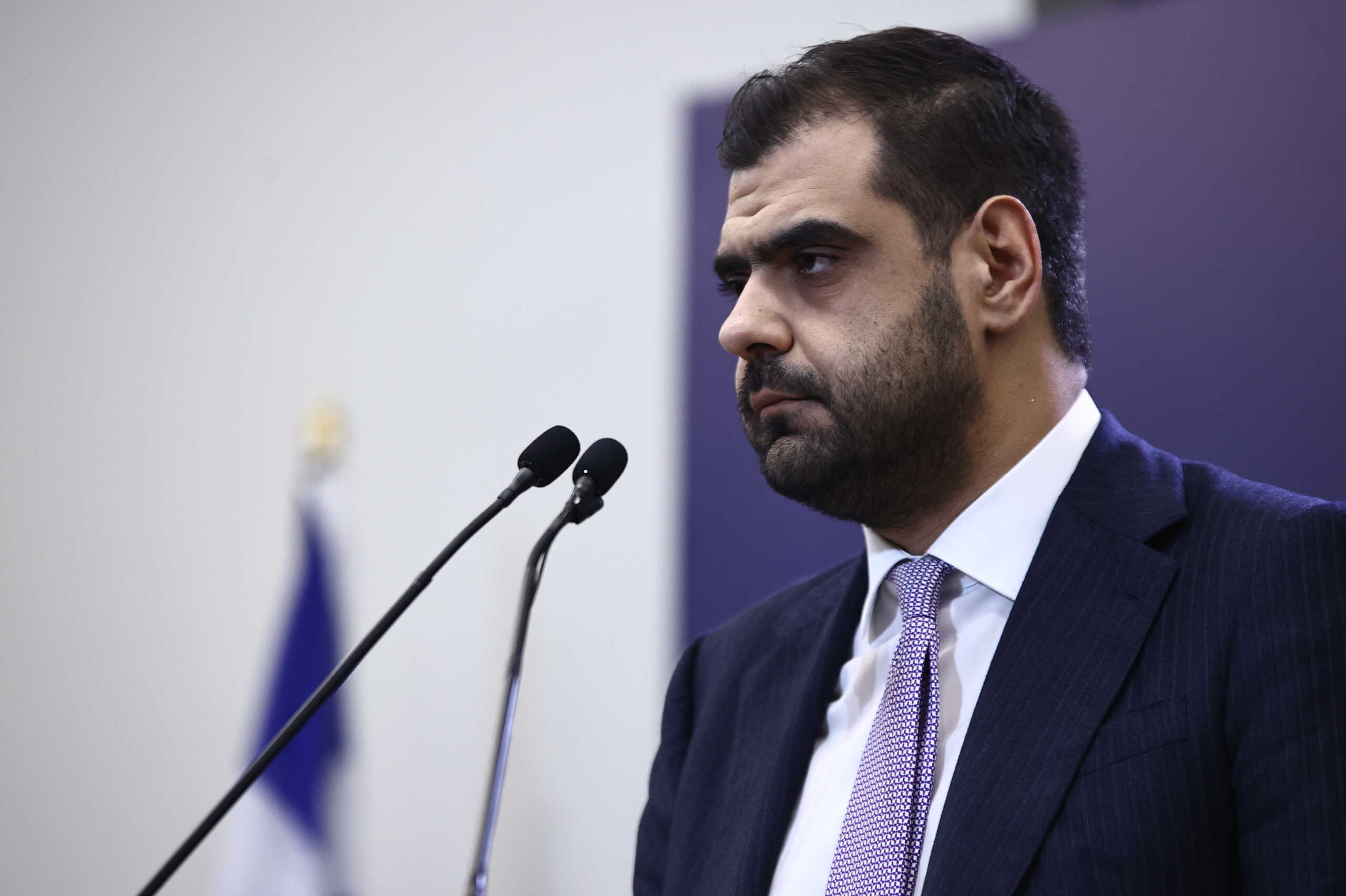Ενημέρωση των πολιτικών συντακτών και ανταποκριτών ξένου Τύπου από τον Κυβερνητικό Εκπρόσωπο Παύλο Μαρινάκη στη Θεσσαλονίκη, Πέμπτη 25 Ιανουαρίου 2024.
(ΡΑΦΑΗΛ ΓΕΩΡΓΙΑΔΗΣ
(ΡΑΦΑΗΛ ΓΕΩΡΓΙΑΔΗΣ