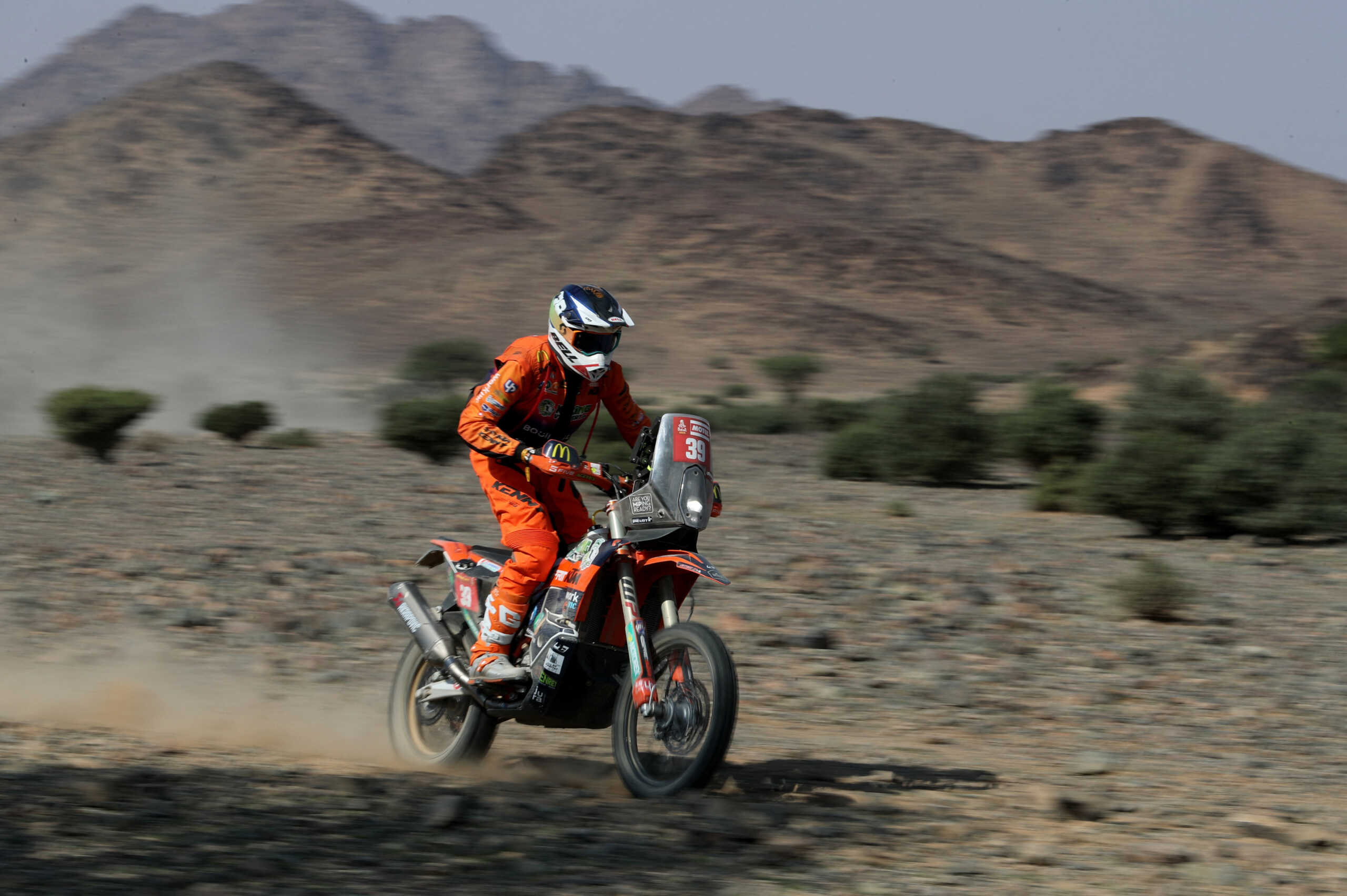 Rallying - Dakar Rally - Stage 2 - Al Henakiyah to Al Duwadimi - Saudi Arabia - January 7, 2024 Team Esprit KTM's Benjamin Melot in action during stage 2 REUTERS