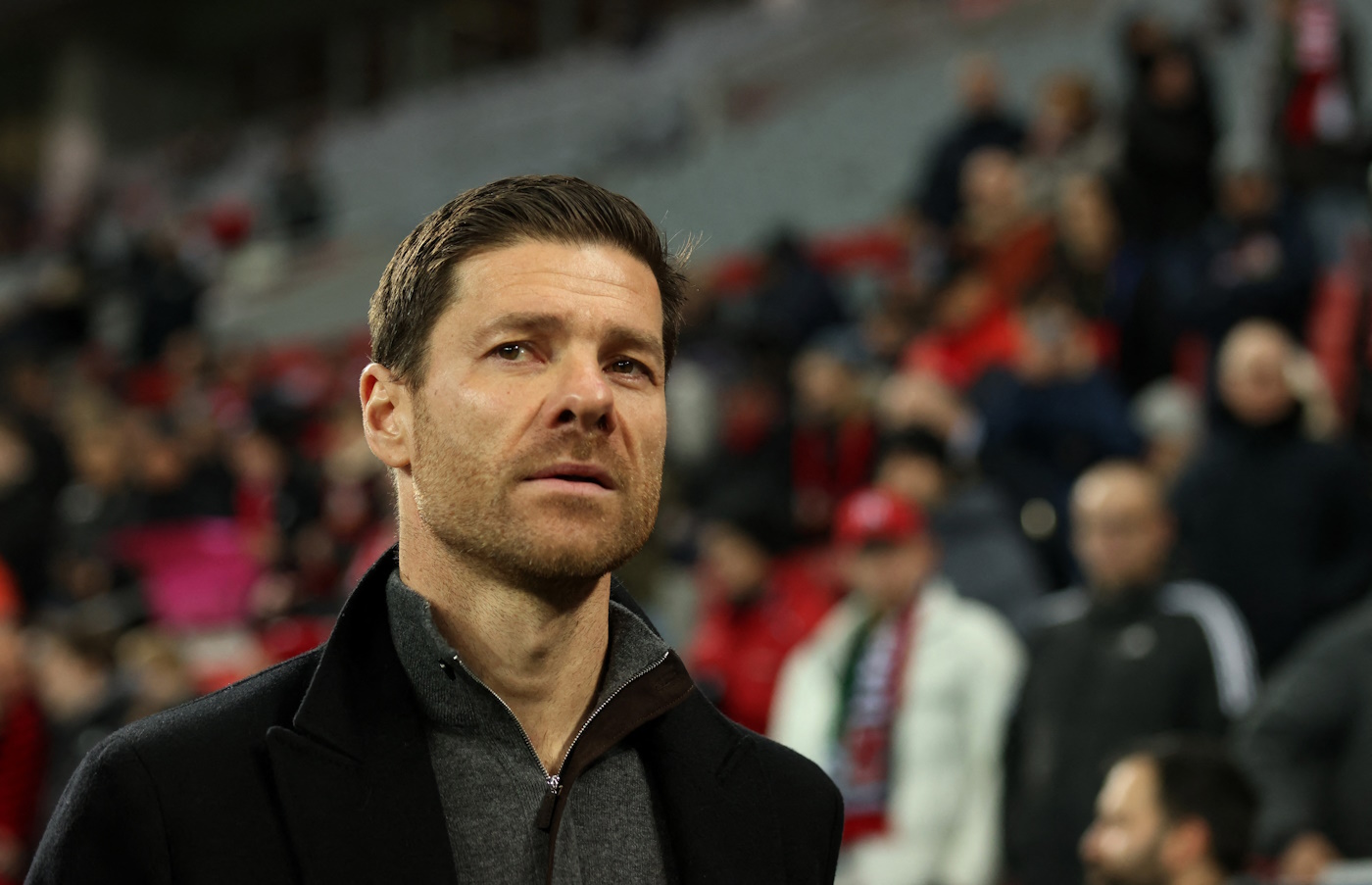 Soccer Football - Bundesliga - Bayer Leverkusen v Borussia Moenchengladbach - BayArena, Leverkusen, Germany - January 27, 2024 Bayer Leverkusen coach Xabi Alonso before the match REUTERS