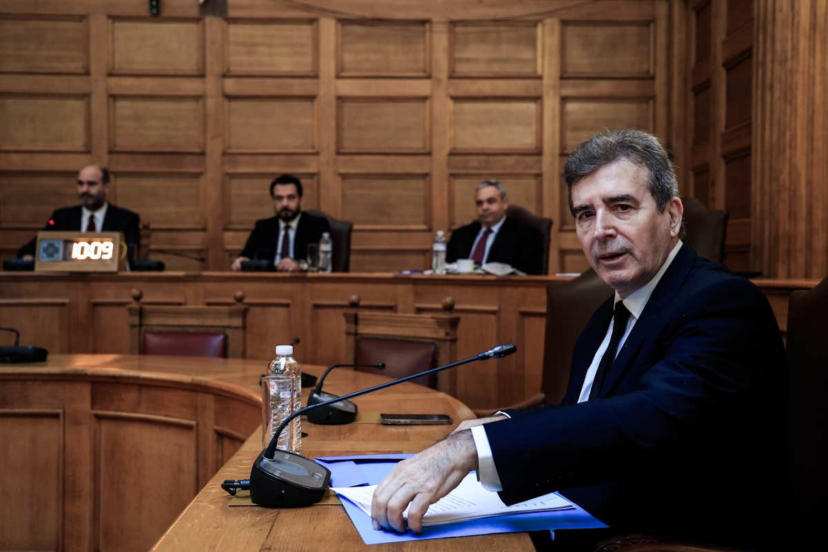 Συνεδρίαση της Εξεταστικής Επιτροπής για "τη διερεύνηση του εγκλήματος των Τεμπών και όλων των πτυχών που σχετίζονται με αυτό", Τετάρτη 10 Ιανουαρίου 2024. 
(ΓΙΩΡΓΟΣ ΚΟΝΤΑΡΙΝΗΣ