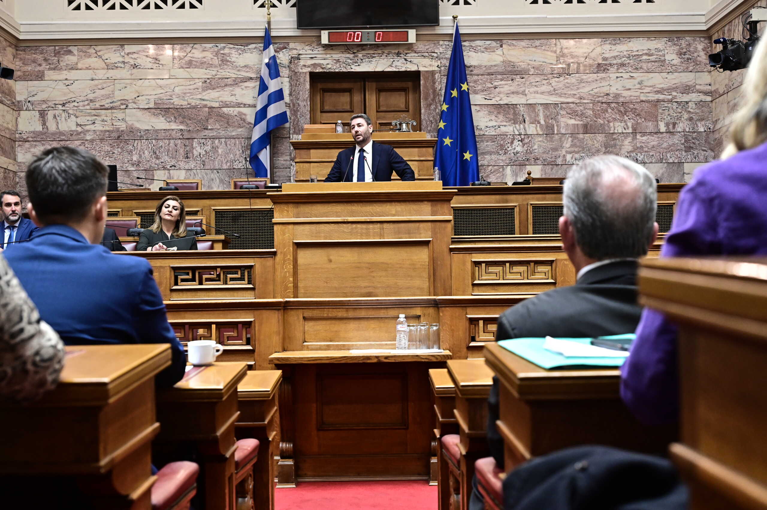 Ειδική συνεδρίαση της Κοινοβουλευτικής Ομάδας του ΠΑΣΟΚ-Κινήματος Αλλαγής παρουσία φορέων με θέμα το προγραμματικό σχέδιο για το ιδιωτικό χρέος και τα κόκκινα δάνεια, Τρίτη 28 Νοεμβρίου 2023.
(ΜΙΧΑΛΗΣ ΚΑΡΑΓΙΑΝΝΗΣ