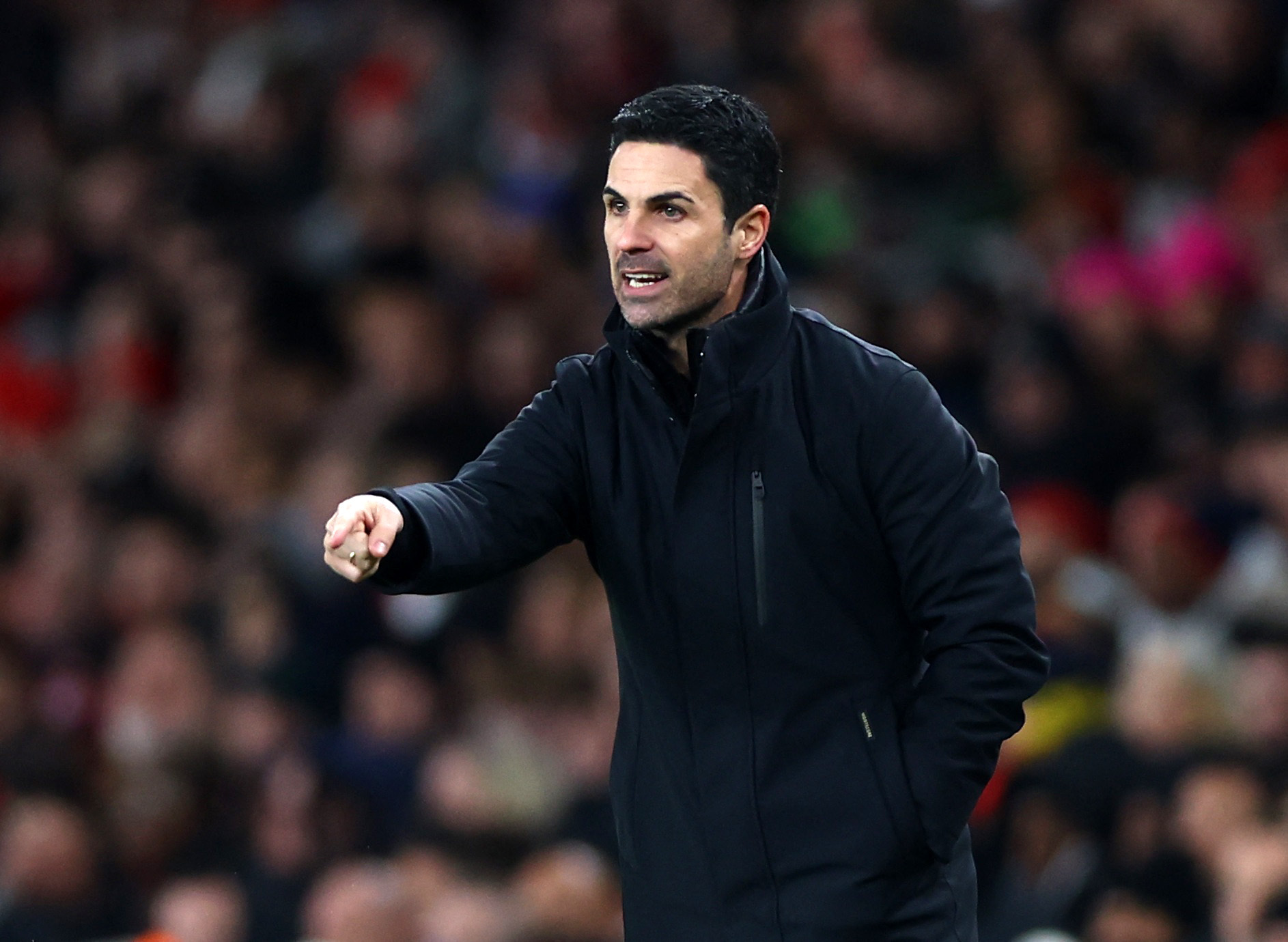 Soccer Football -  FA Cup - Third Round - Arsenal v Liverpool - Emirates Stadium, London, Britain - January 7, 2024 Arsenal manager Mikel Arteta reacts Action Images via Reuters