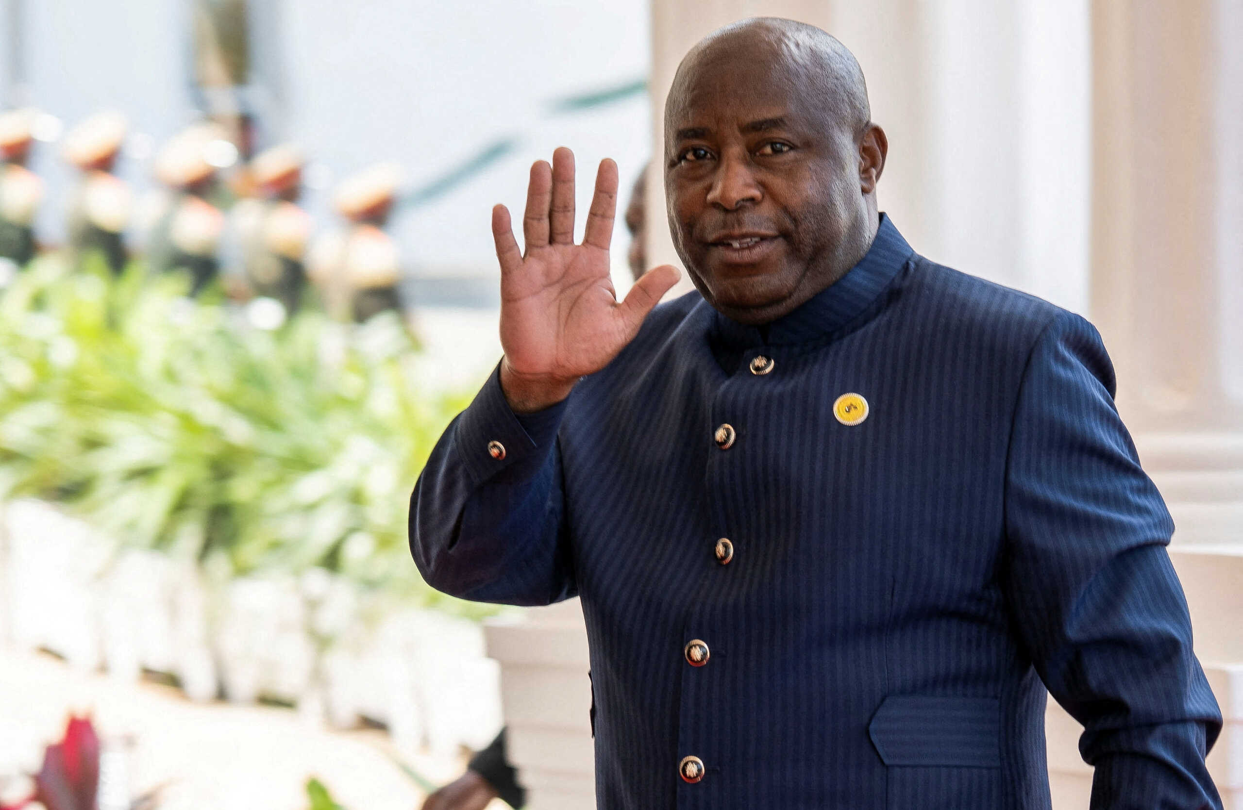 FILE PHOTO: Burundi President Evariste Ndayishimiye in Bujumbura, Burundi on May 6, 2023. REUTERS